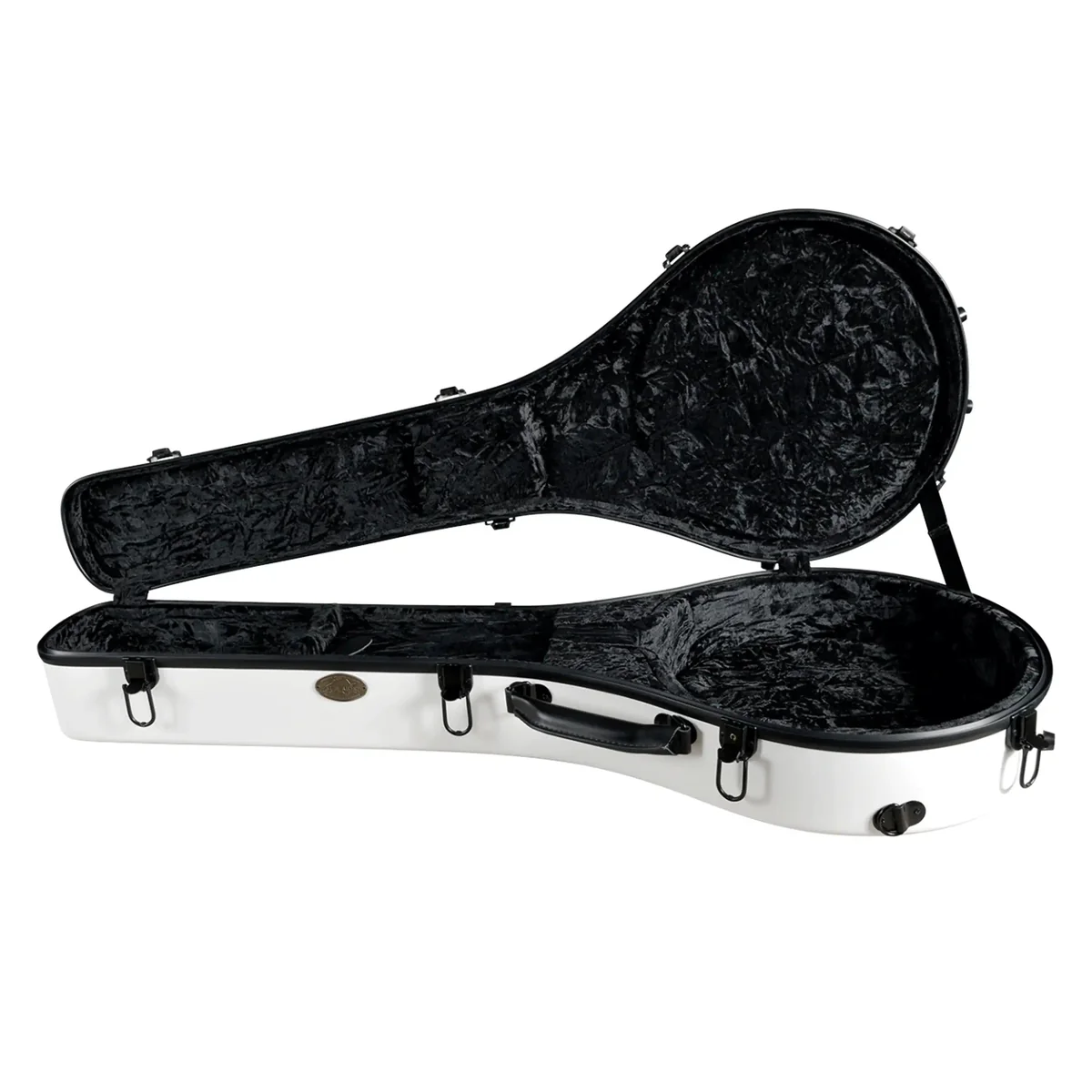 Superior CF-1530W Deluxe Fiberglass 5 String Resonator Banjo Case – White
