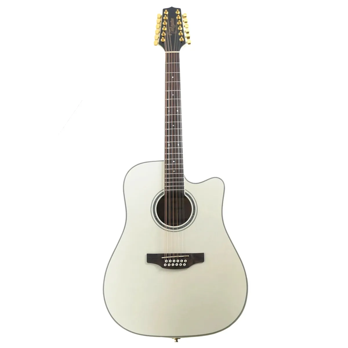 Takamine GD37CE12-PW Pearl White 12-String Acoustic-Electric Dreadnought Guitar - Image 5