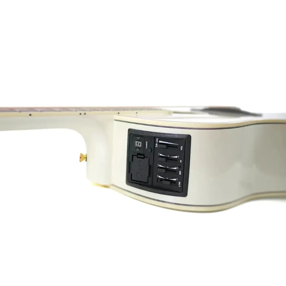 Takamine GD37CE-PW Pearl White Acoustic-Electric Dreadnought Guitar - Image 4
