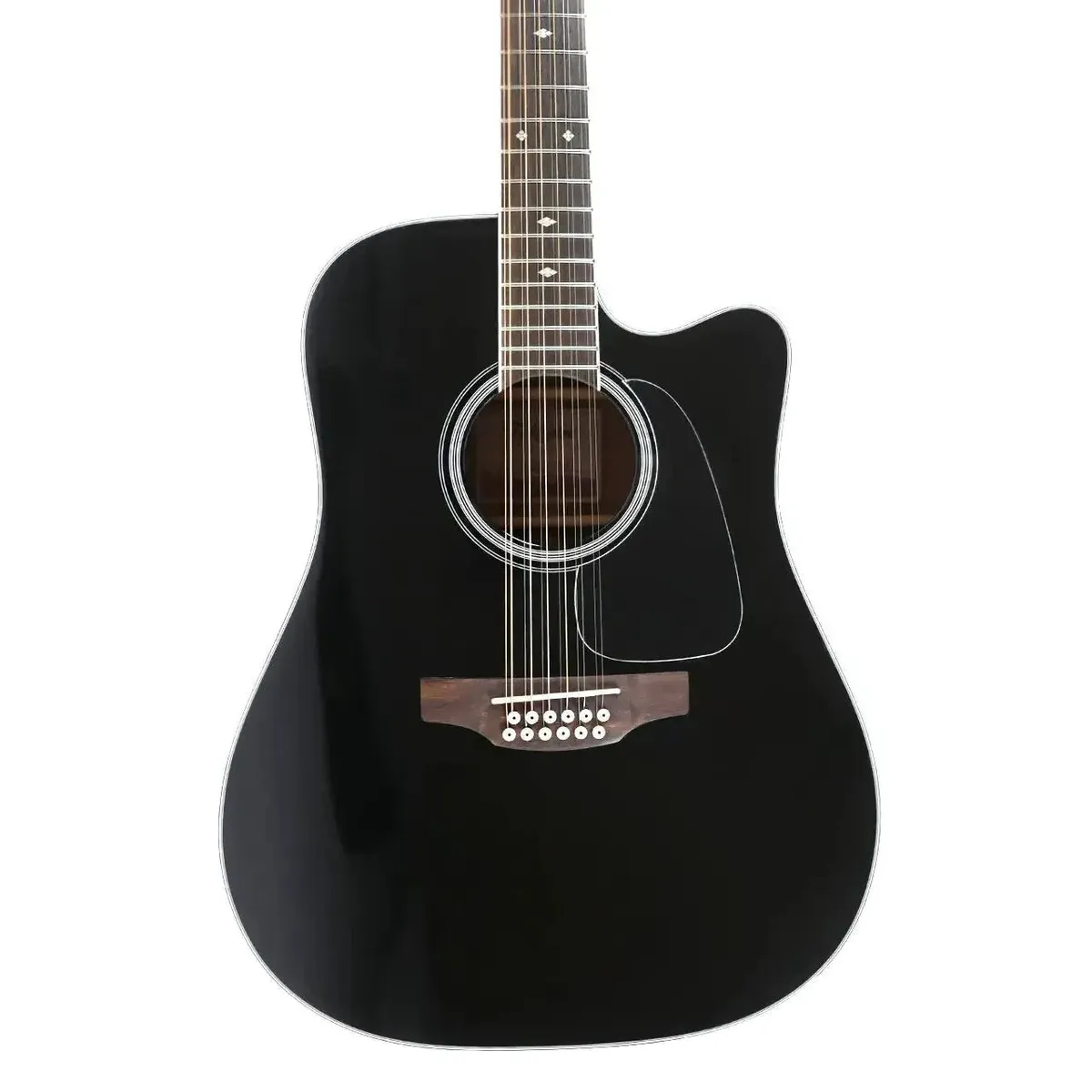 Takamine GD38CE-BLK Black 12-String Acoustic-Electric Dreadnought Guitar