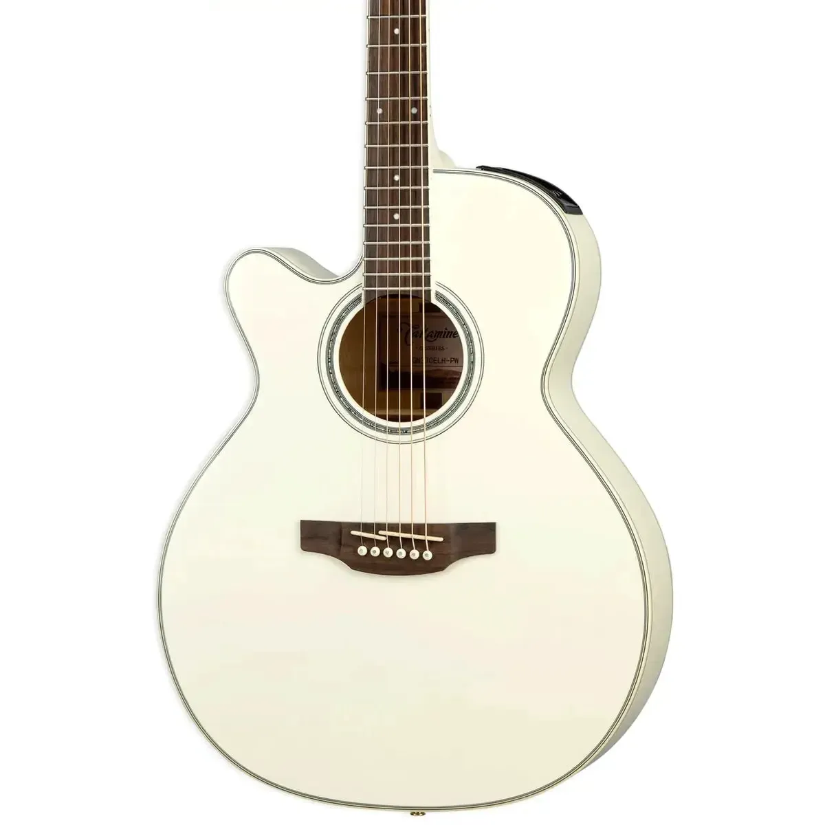 Takamine GN37CELH PW Pearl White Acoustic-Electric Guitar - Left-Handed