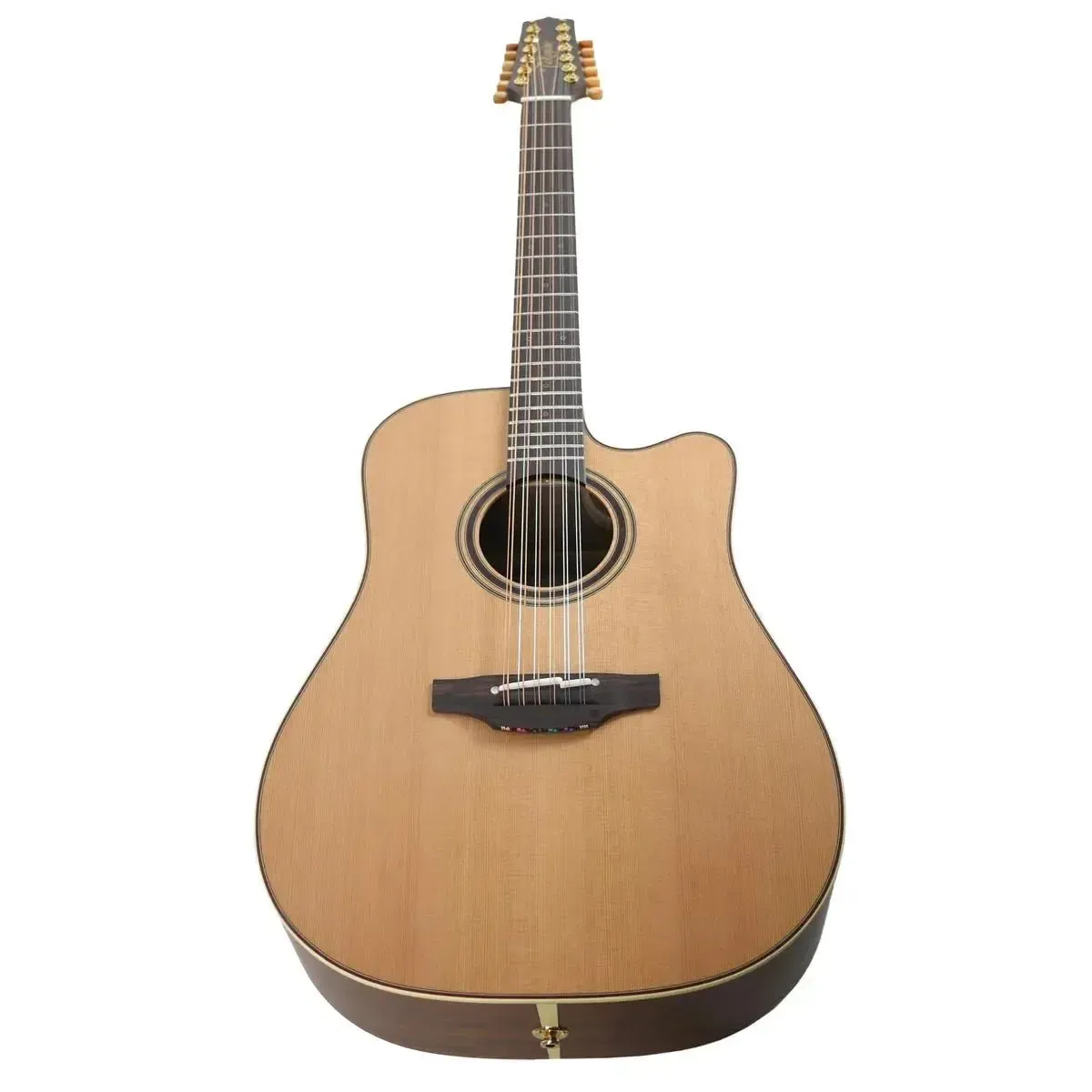 Takamine P3DC-12 Solid Cedar Top 12-String Dreadnought Acoustic-Electric Guitar - Made In Japan - Image 5