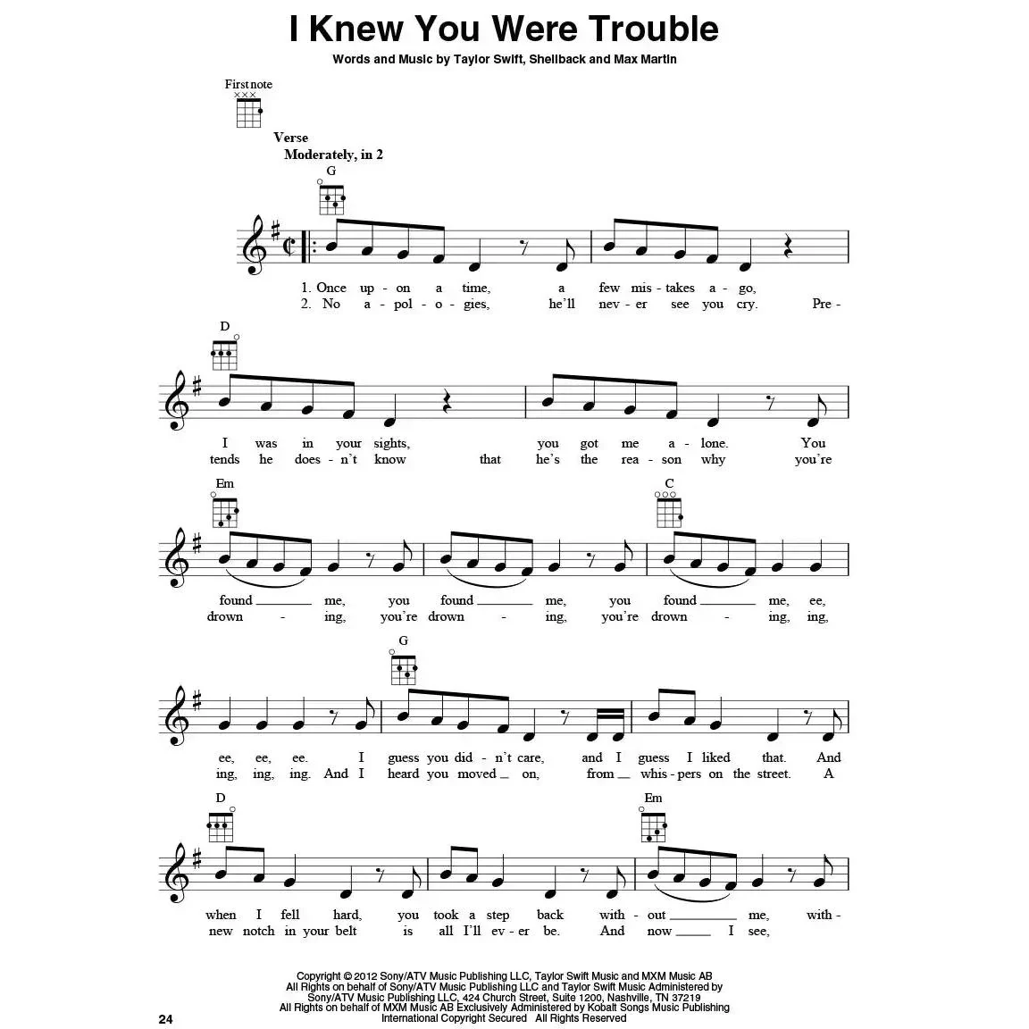 Taylor Swift For Ukulele - 2nd Edition - Image 3