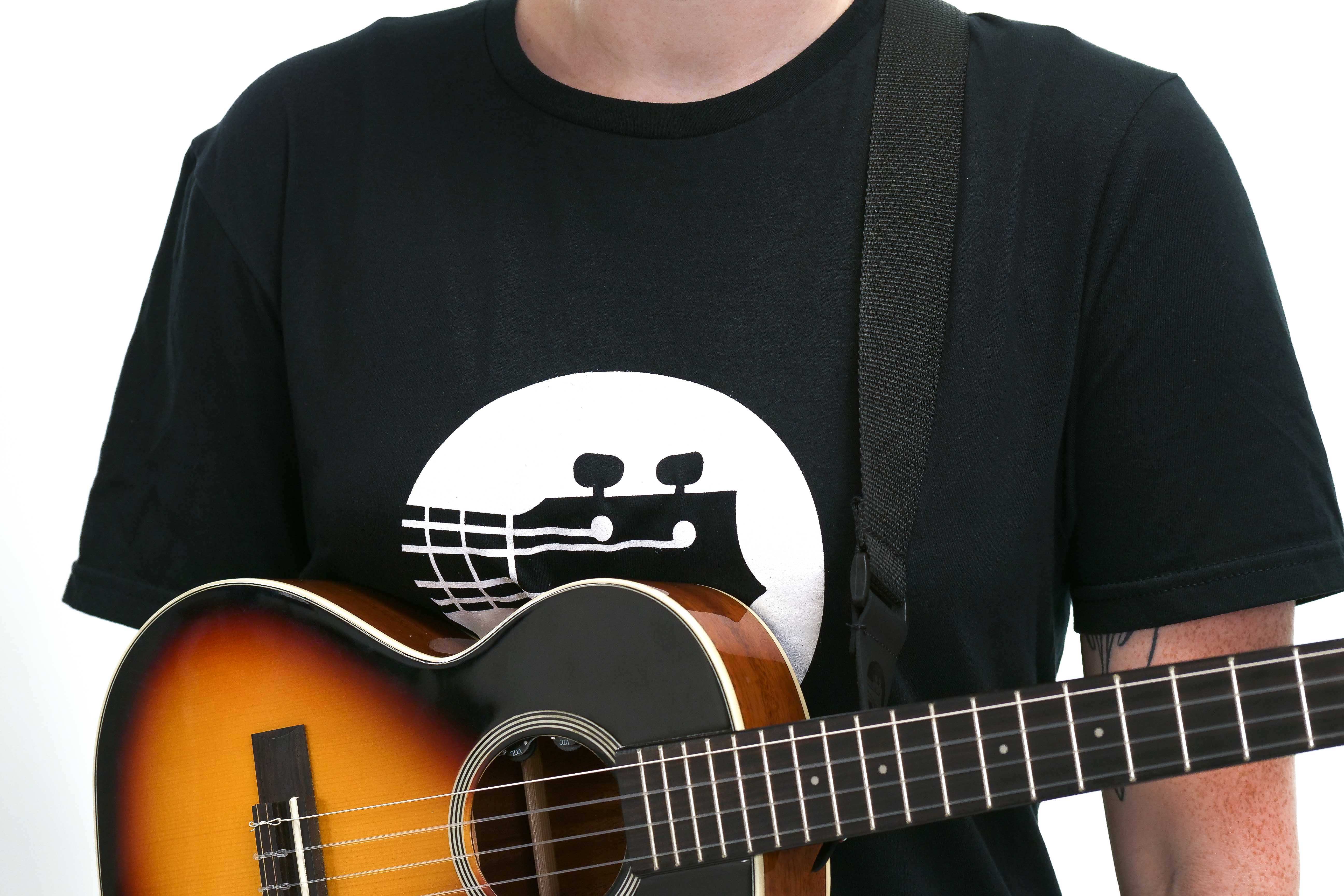 Terry Carter Music Store 1.5 Inch Poly Ukulele Strap - BLACK - Image 4