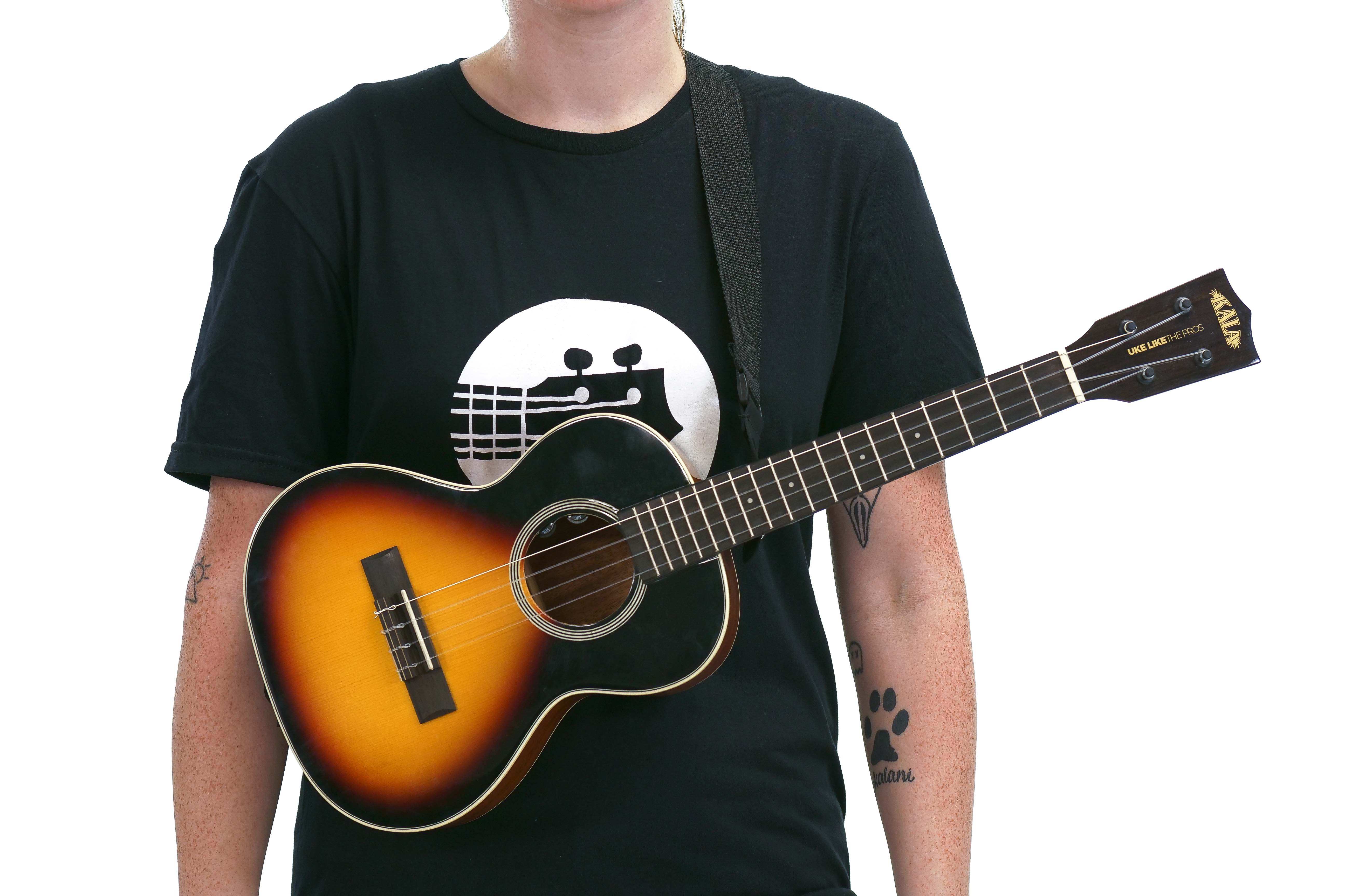 Terry Carter Music Store 1.5 Inch Poly Ukulele Strap - BLACK - Image 6