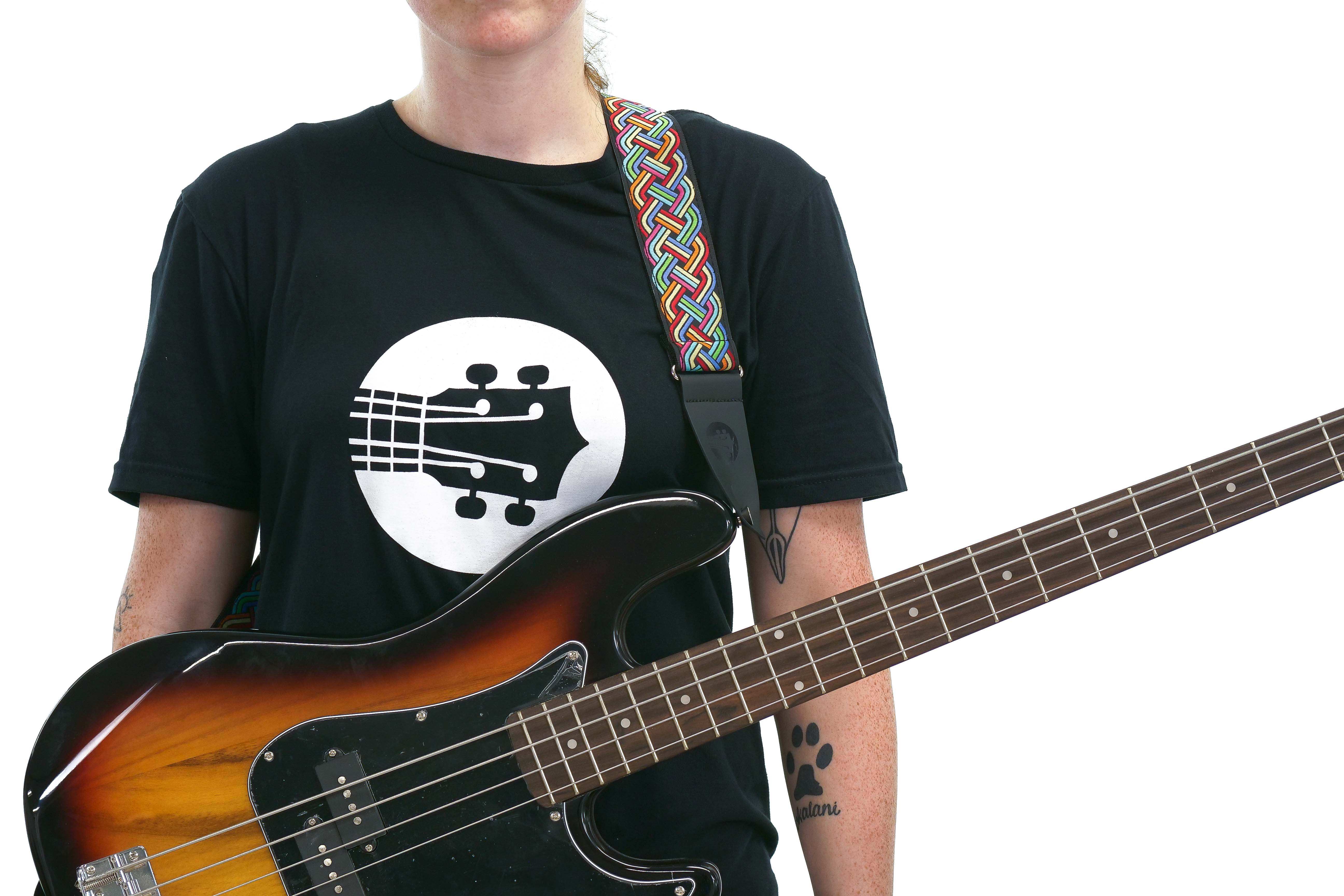 Terry Carter Music Store 2 Inch Deluxe Jacquard Guitar and Ukulele Strap - RETRO BAND - Image 10