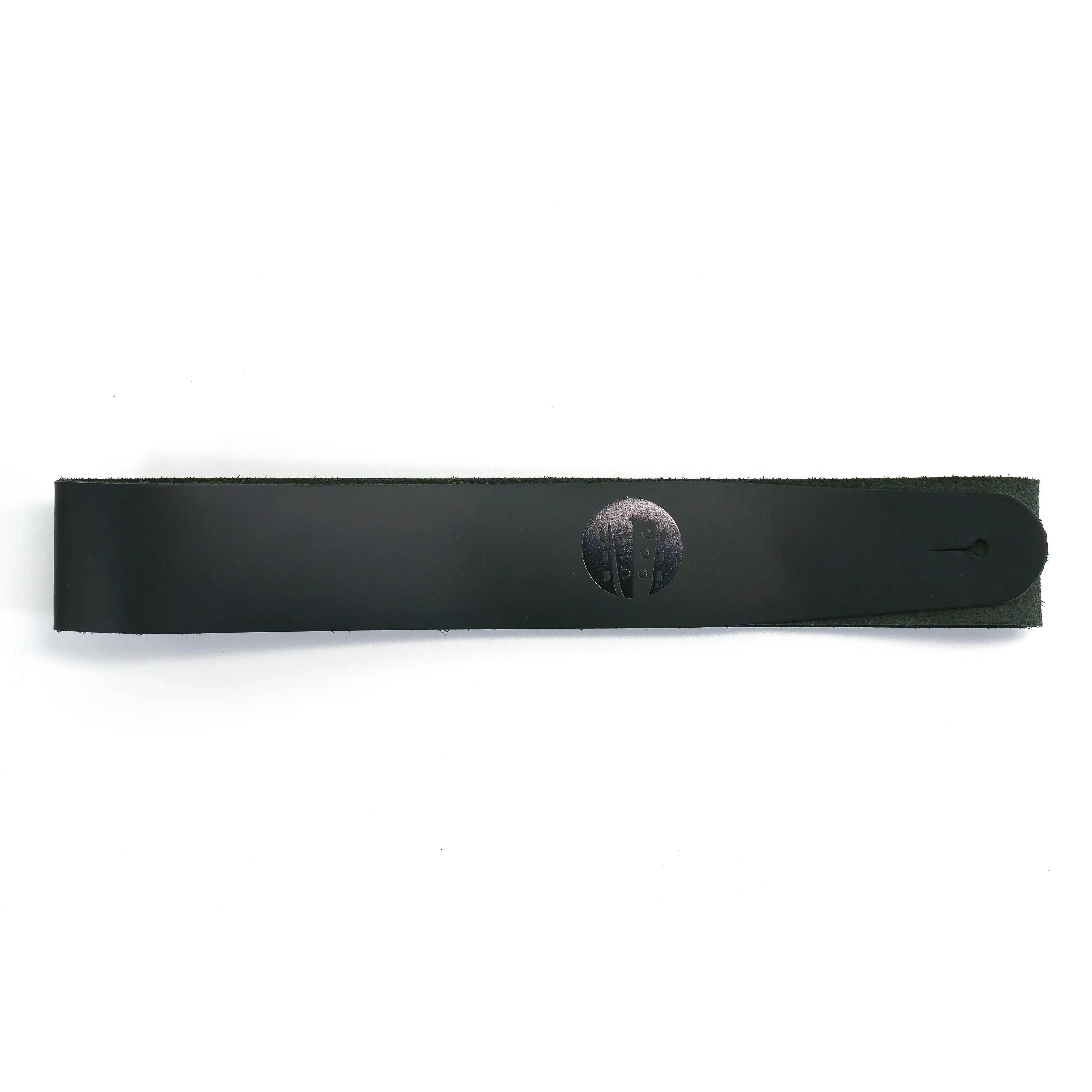 Terry Carter Music Store 2 Inch Leather Guitar Strap - BLACK