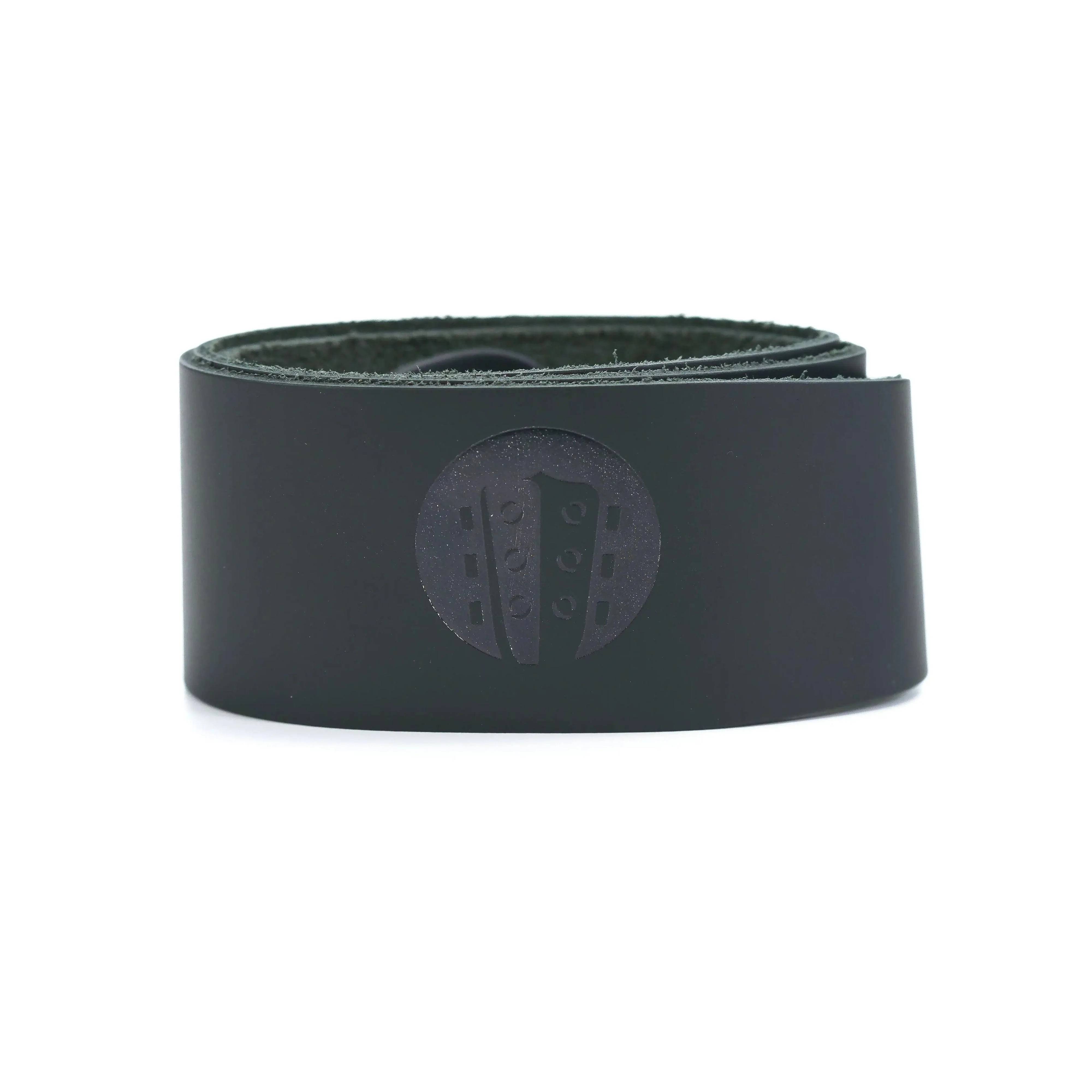 Terry Carter Music Store 2 Inch Leather Guitar Strap - BLACK - Image 2