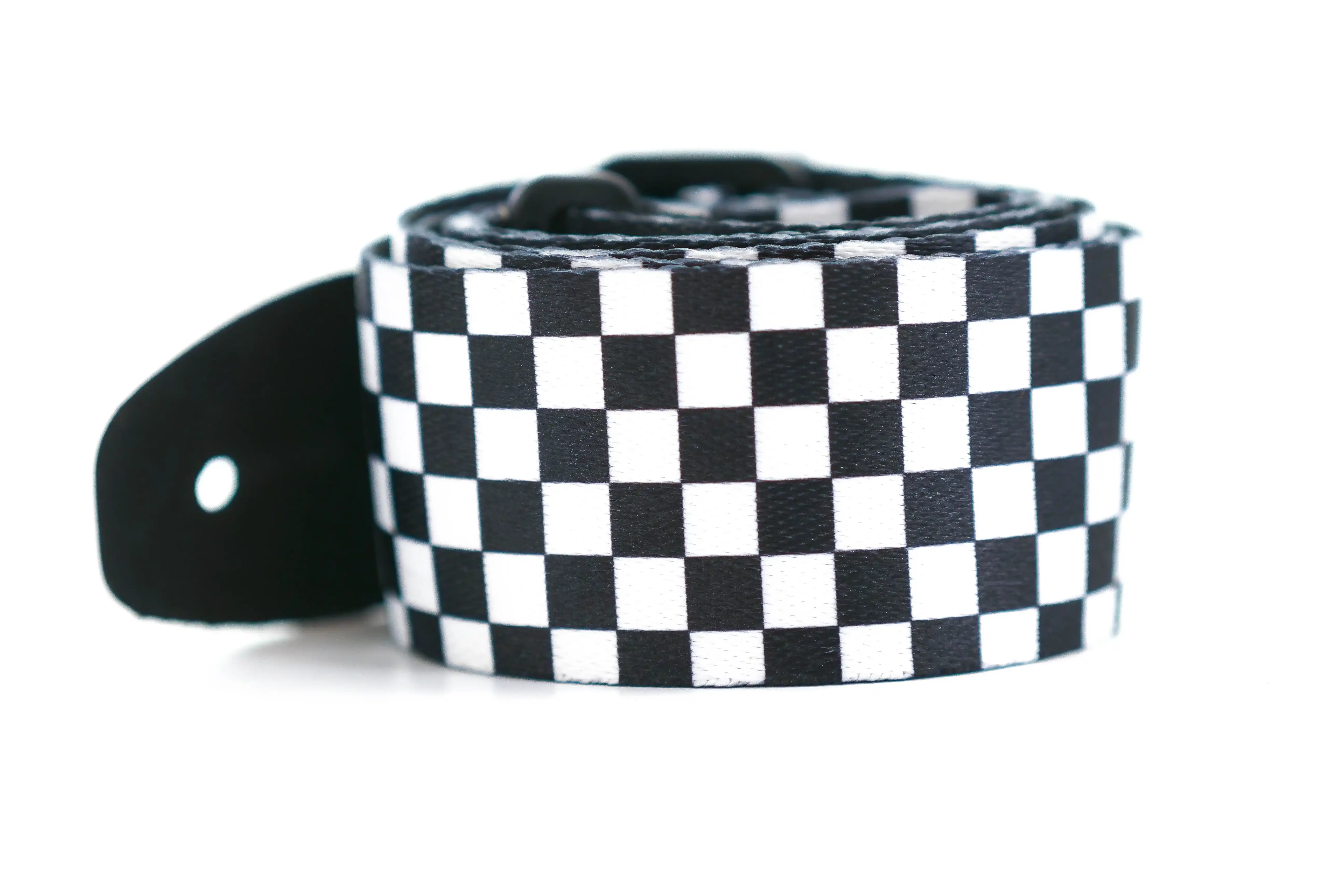 Terry Carter Music Store 2 Inch Sublimation Guitar and Ukulele Strap - CHECKERBOARD - Image 2