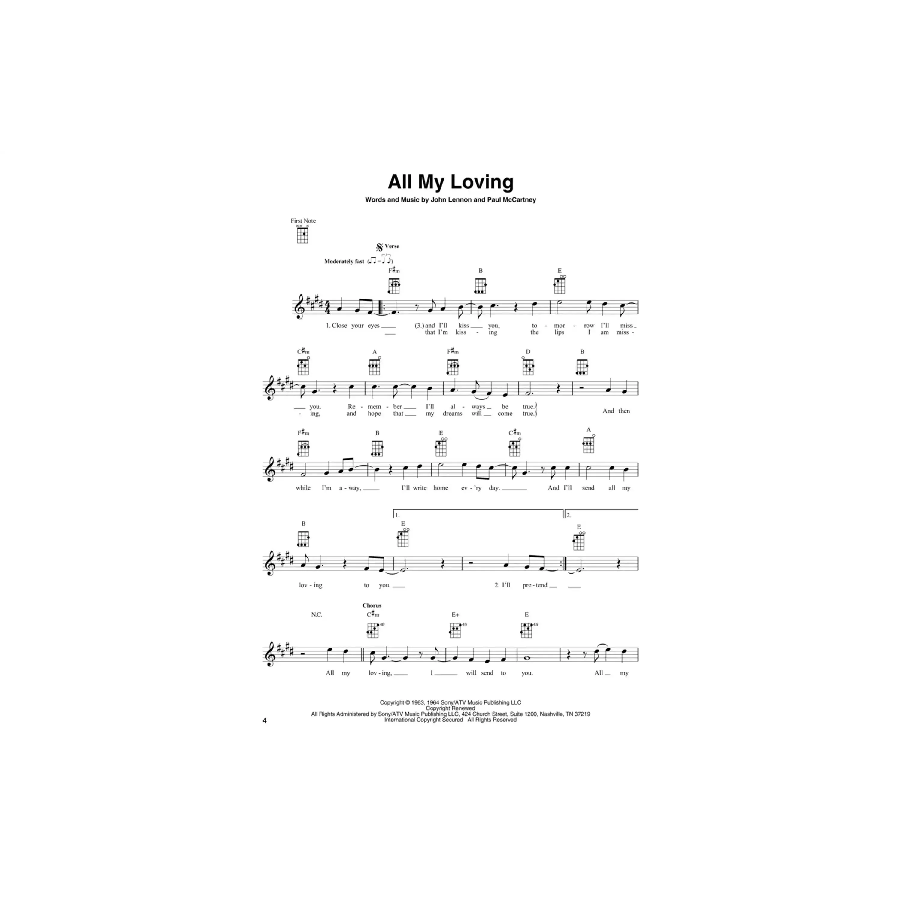 The Beatles for Baritone Ukulele - Image 3