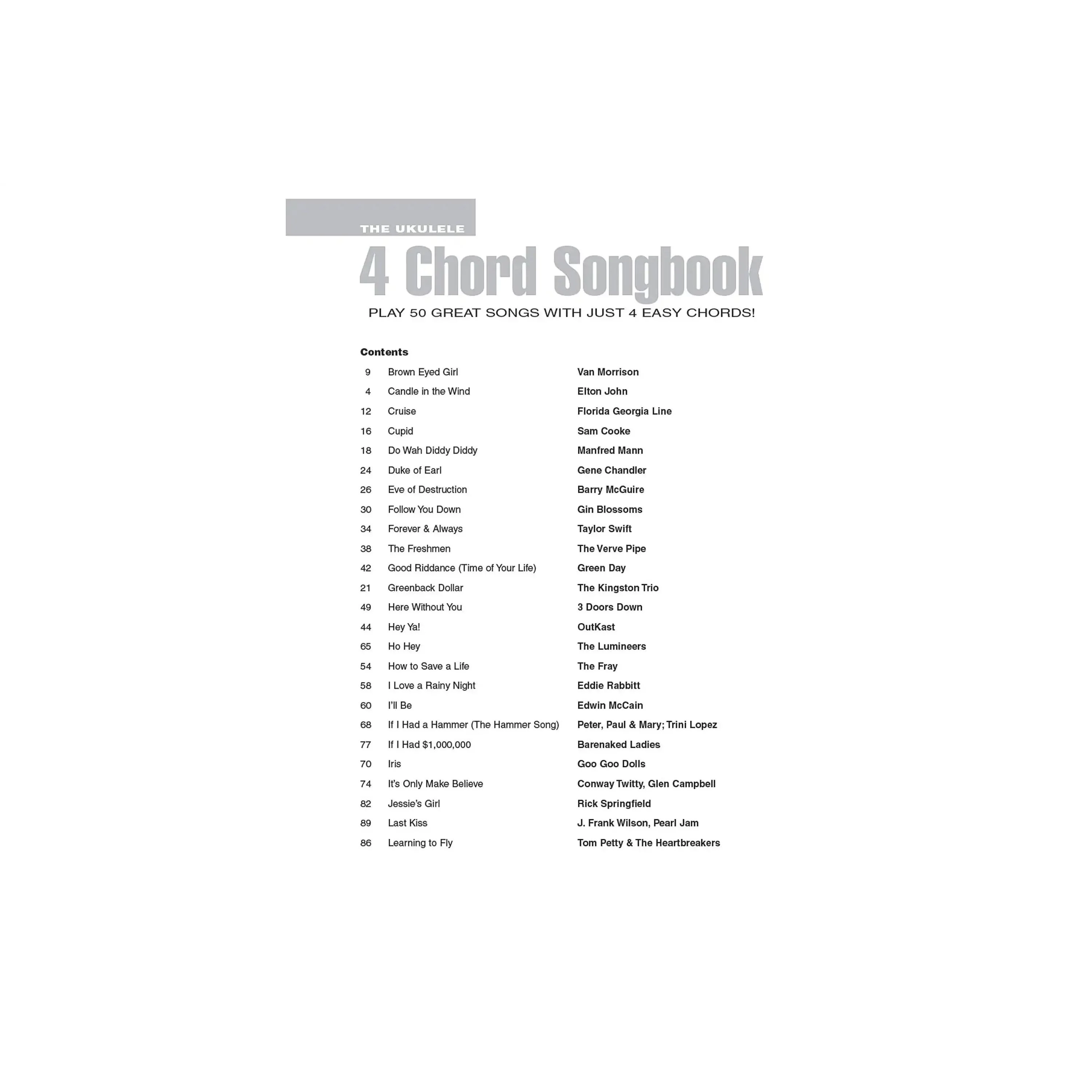 The Ukulele 4 Chord Songbook - Image 2