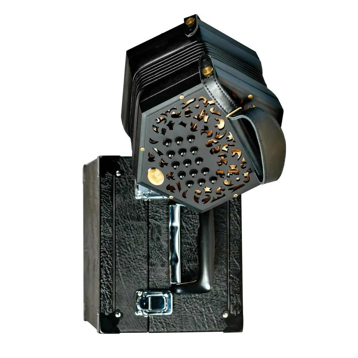 Trinity College AP-3530A Anglo-Style Concertina 30-button – Satin Black - Image 2