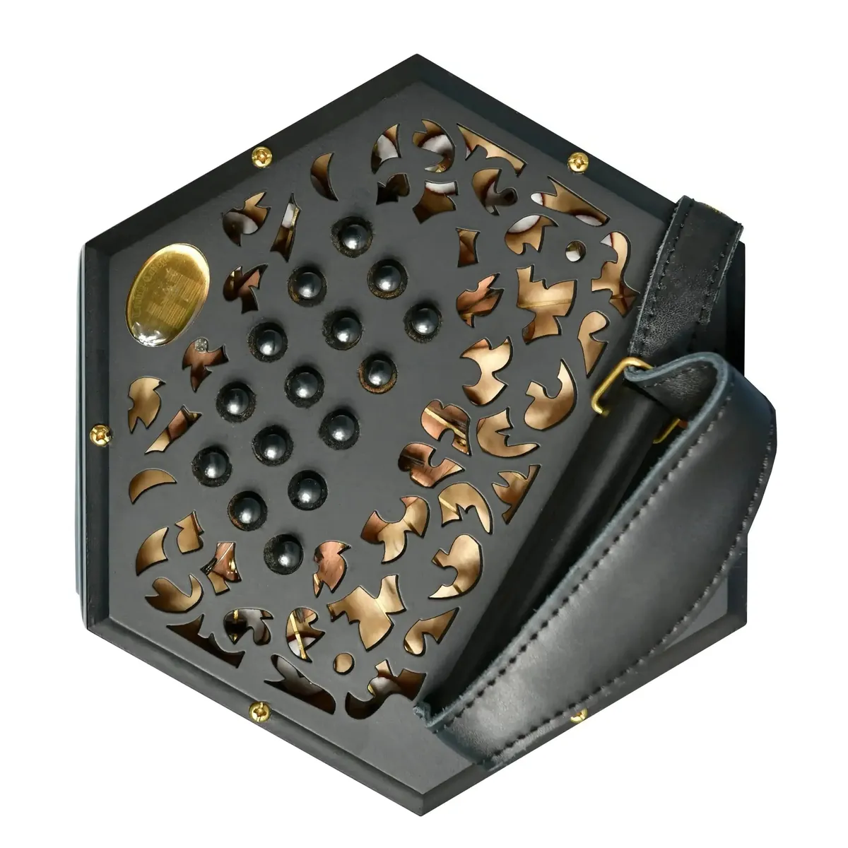 Trinity College AP-3530A Anglo-Style Concertina 30-button – Satin Black - Image 3
