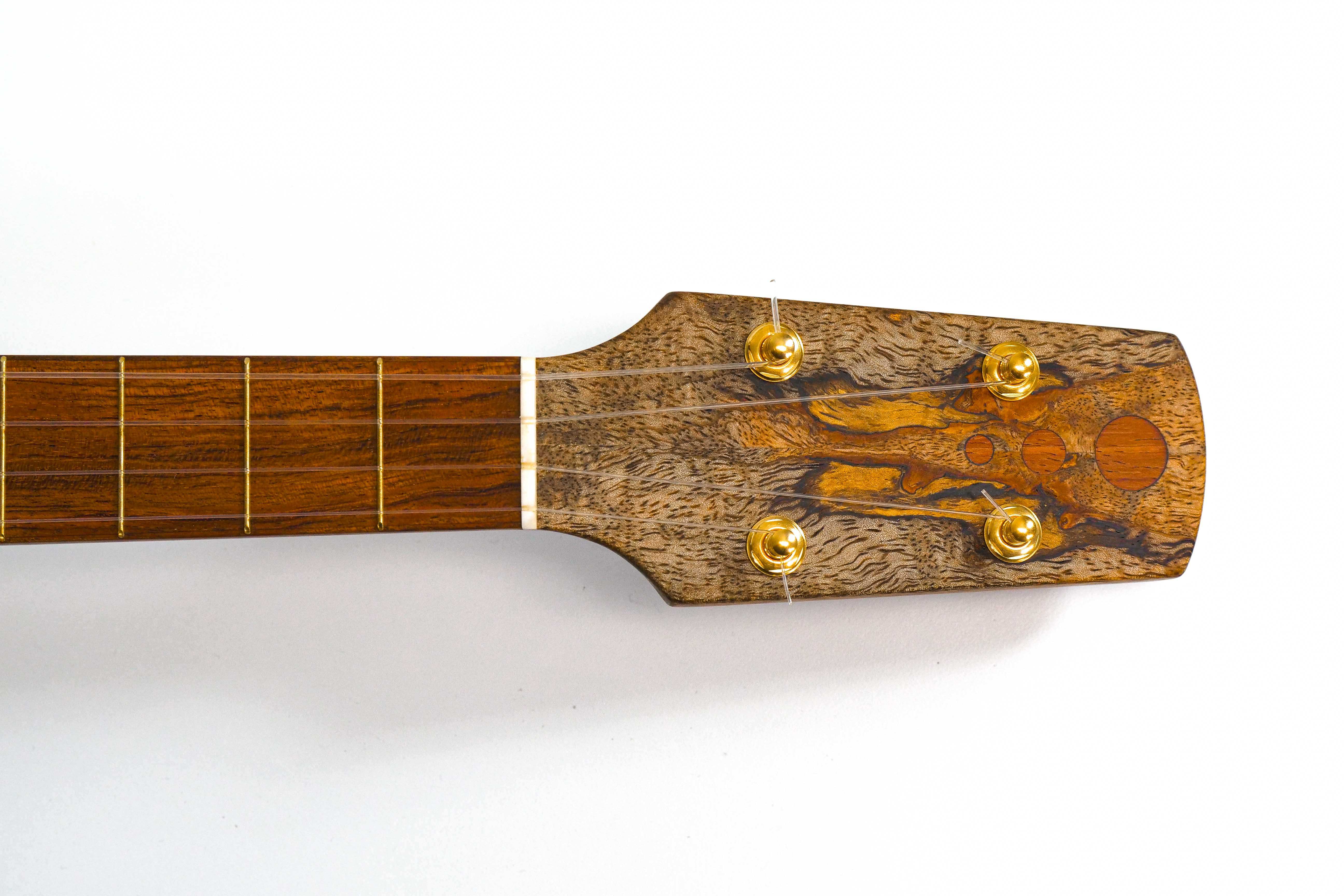 Tyde Music Custom Baritone Ukulele Stunning Spalted Mango "Gremlin" - Image 11