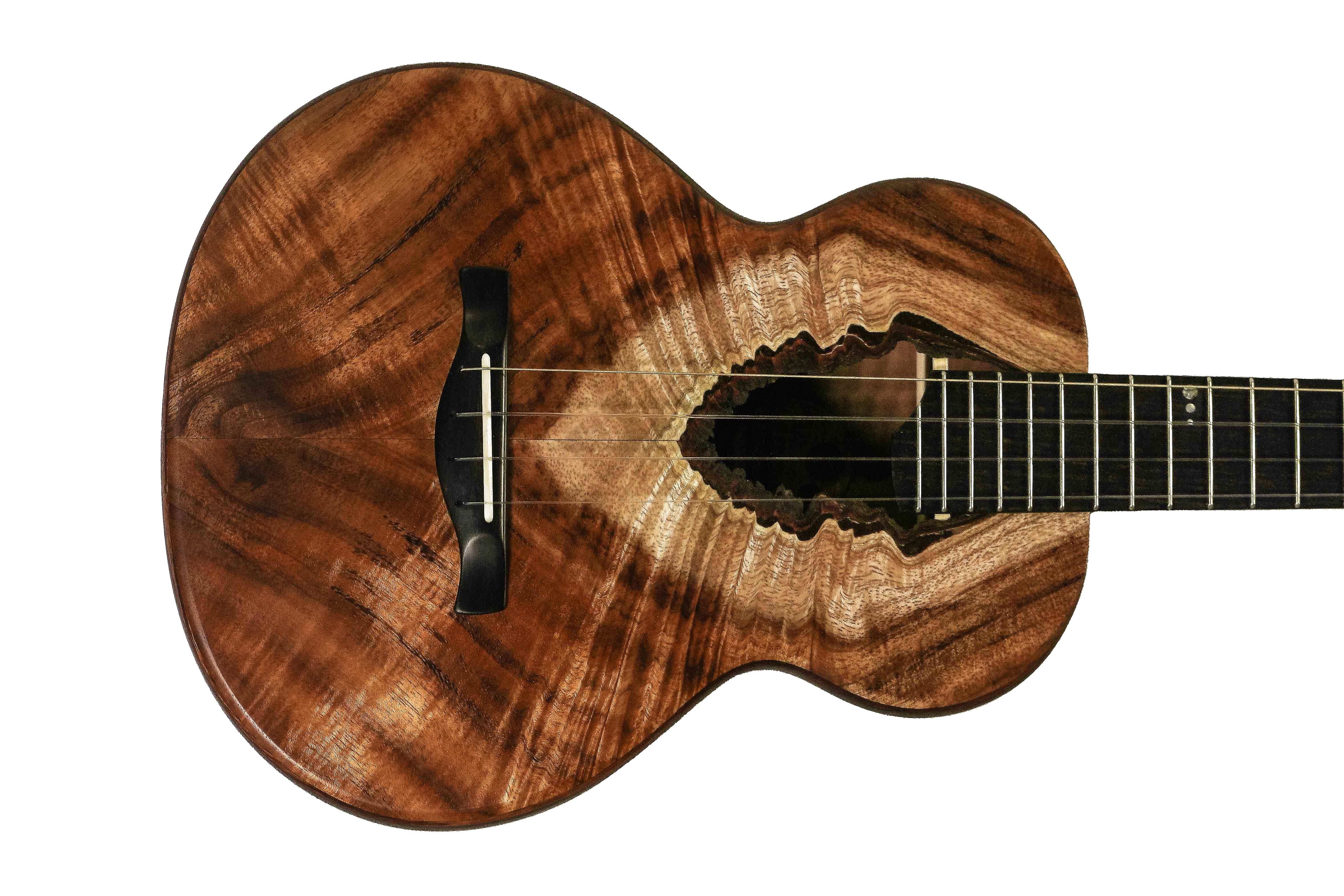 Tyde Custom Stunning Hawaiian Koa Tenor Ukulele "Kalo"