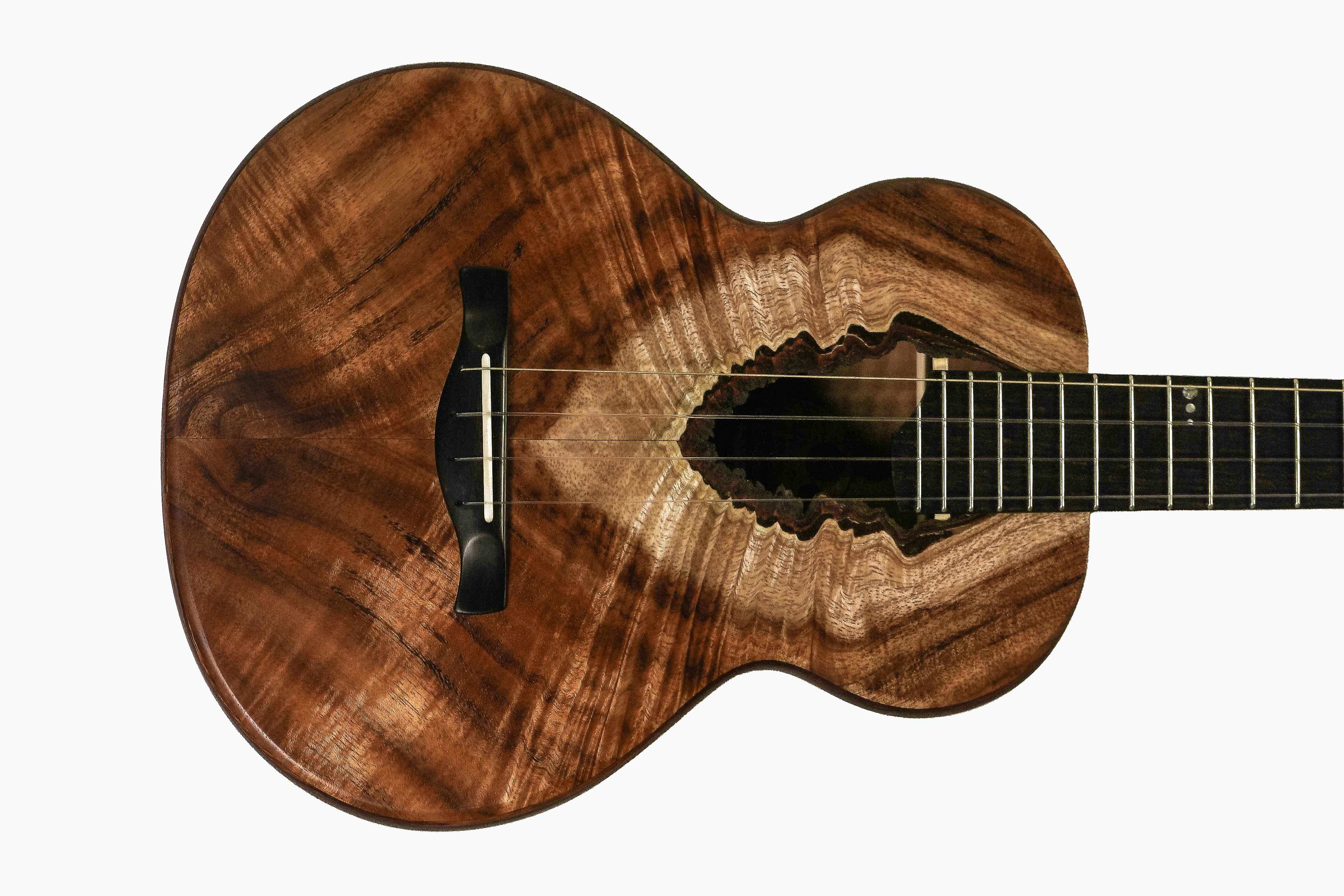Tyde Custom Stunning Hawaiian Koa Tenor Ukulele "Kalo" - Image 13