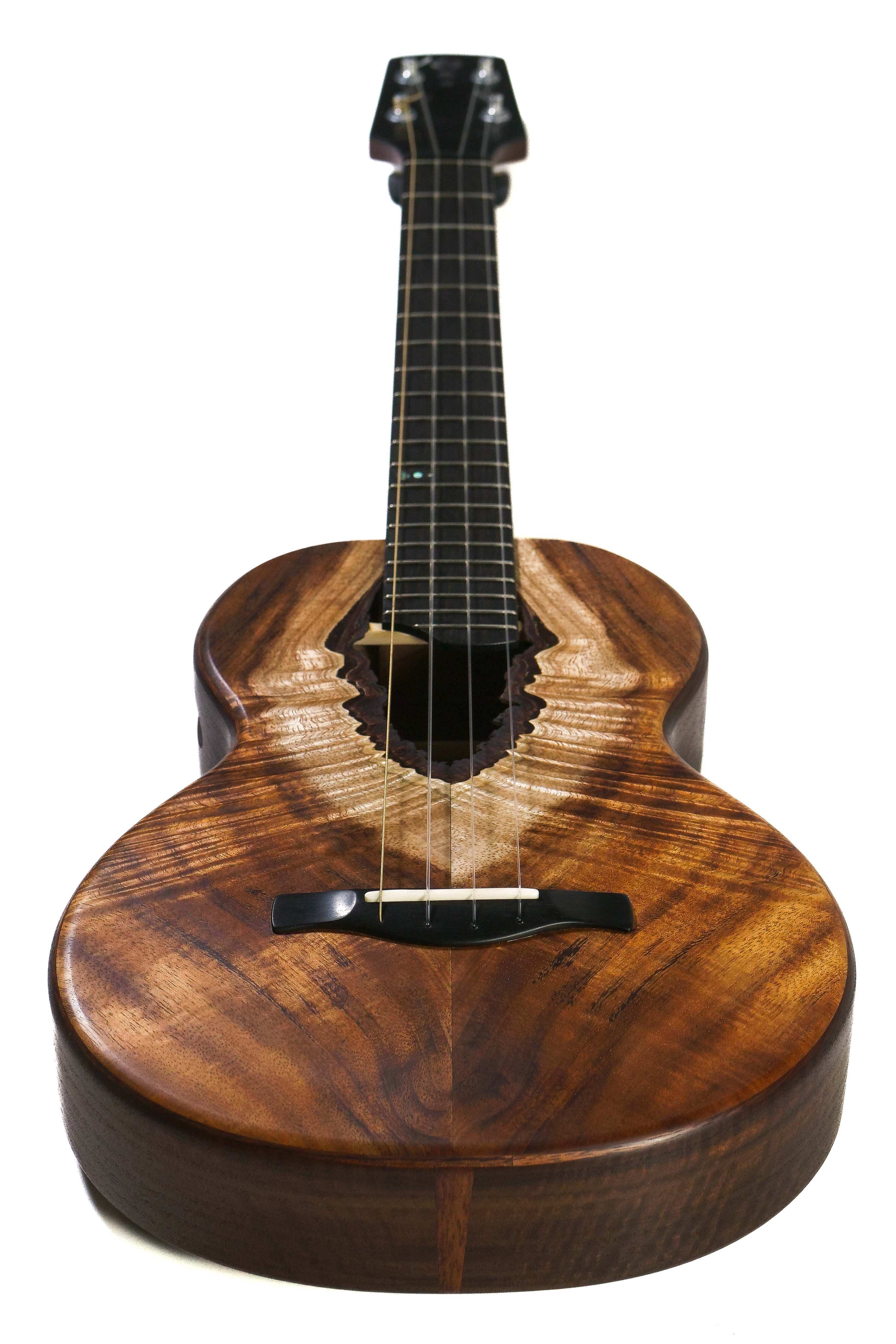 Tyde Custom Stunning Hawaiian Koa Tenor Ukulele "Kalo" - Image 4