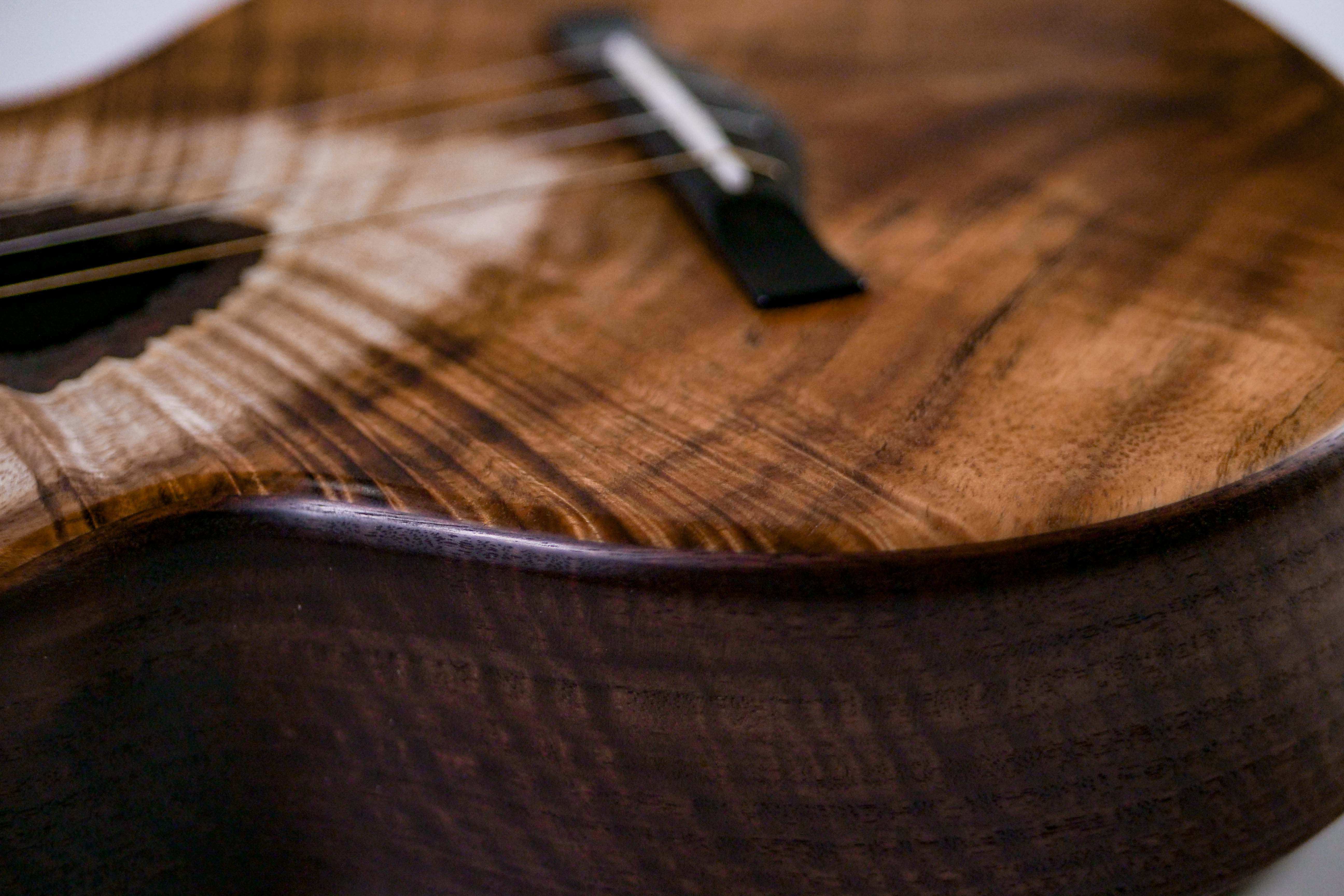 Tyde Custom Stunning Hawaiian Koa Tenor Ukulele "Kalo" - Image 7