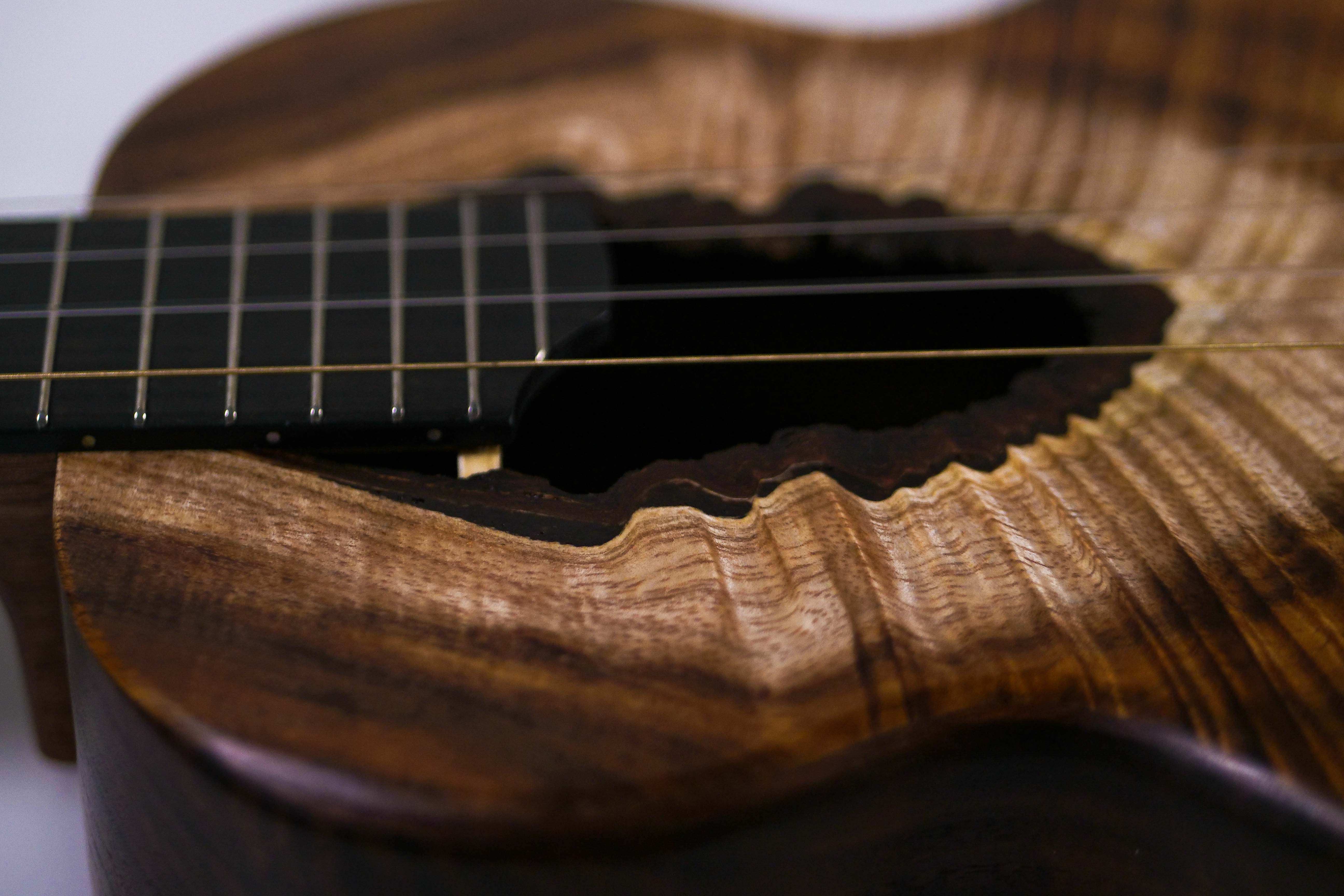 Tyde Custom Stunning Hawaiian Koa Tenor Ukulele "Kalo" - Image 8