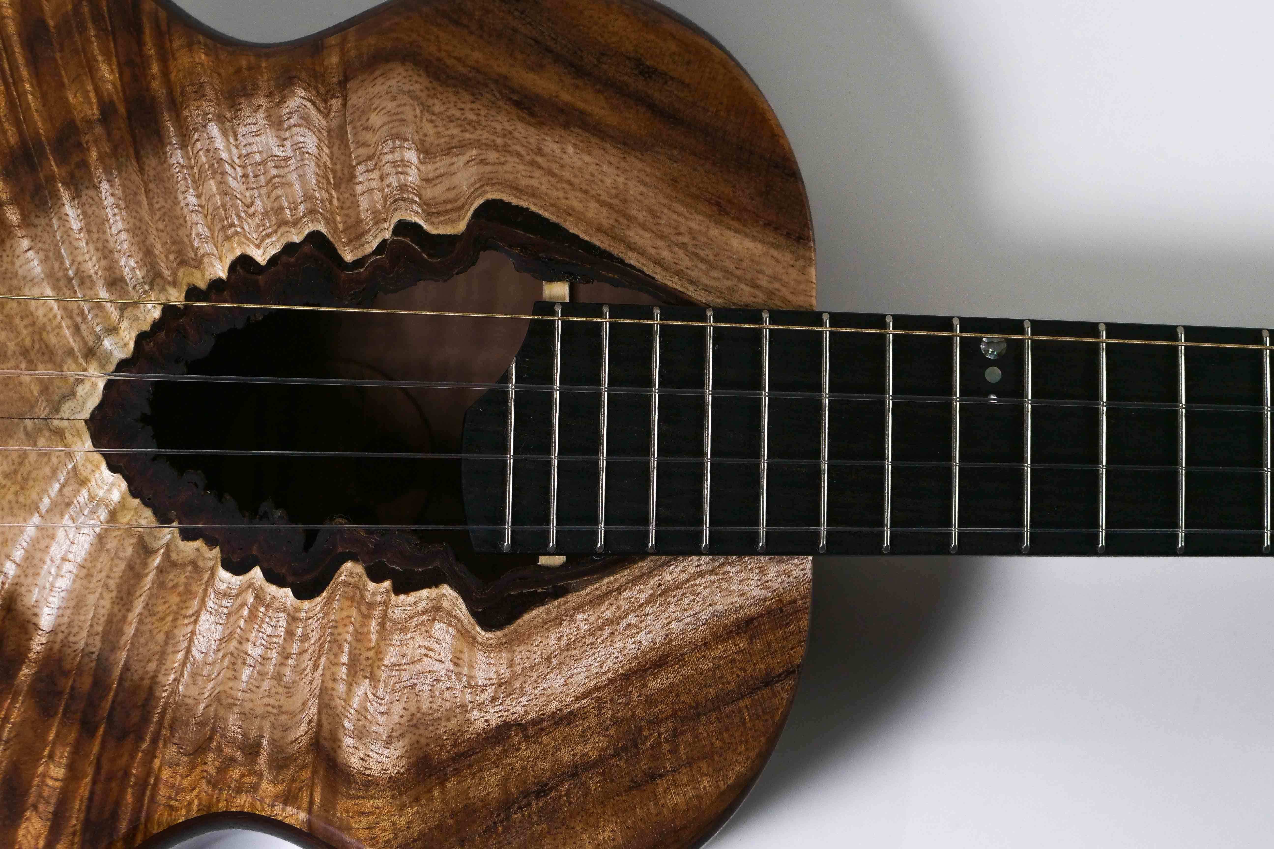 Tyde Custom Stunning Hawaiian Koa Tenor Ukulele "Kalo" - Image 9