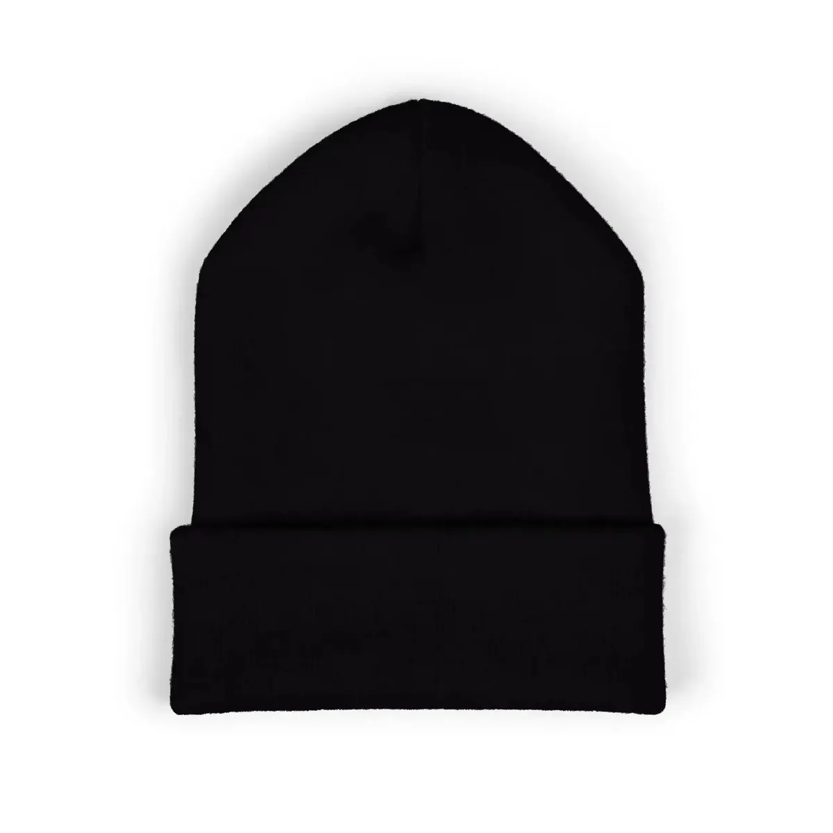 Uke Like The Pros 10th Anniversary Embroidered Cuffed Beanie — Black on Black - Image 2