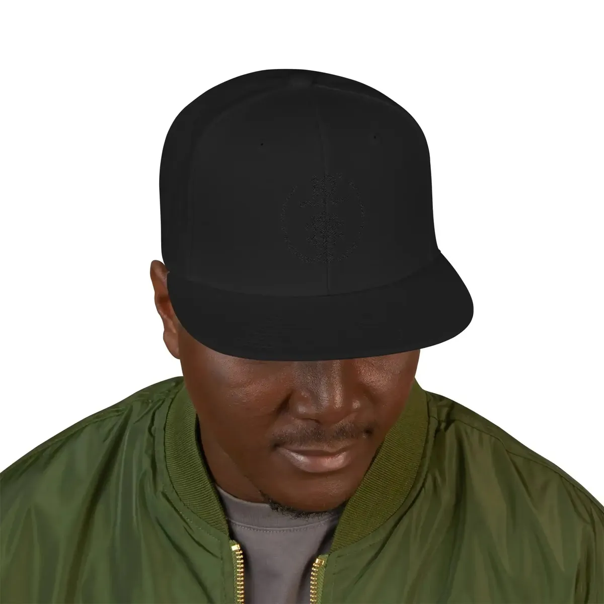 Uke Like The Pros 10th Anniversary Embroidered Snapback Hat - Black Logo - Image 17