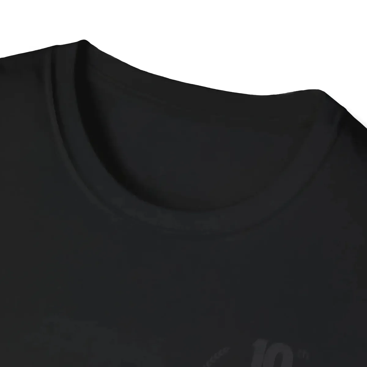 Uke Like The Pros 10th Anniversary T-Shirt — Black on Black - Image 3