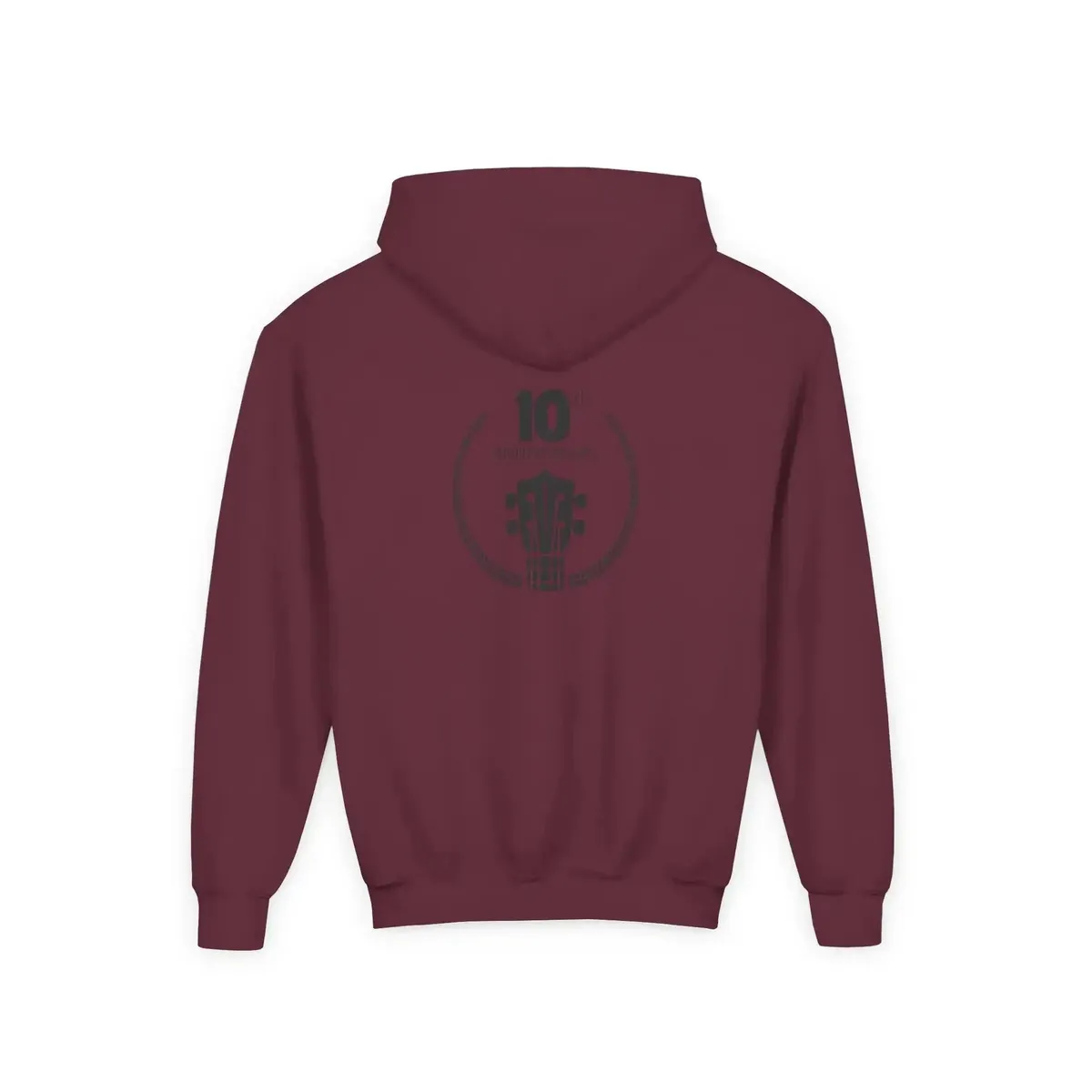 Uke Like The Pros 10th Anniversary Youth Hoodie - Black Logo - Image 10