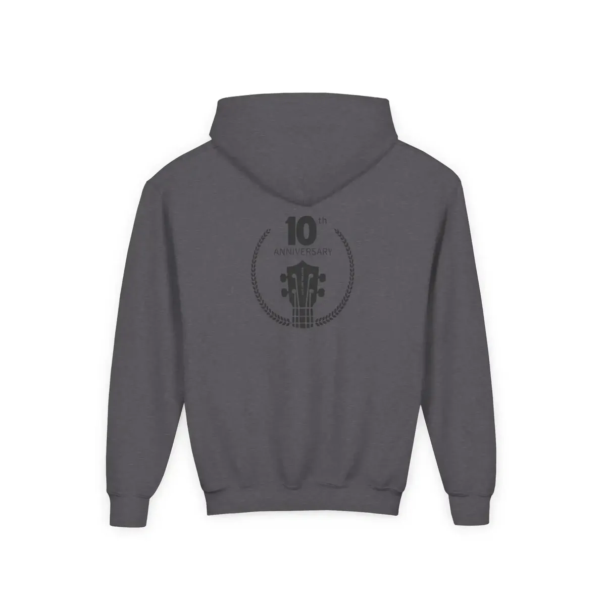 Uke Like The Pros 10th Anniversary Youth Hoodie - Black Logo - Image 16