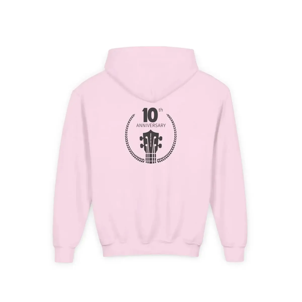 Uke Like The Pros 10th Anniversary Youth Hoodie - Black Logo - Image 24