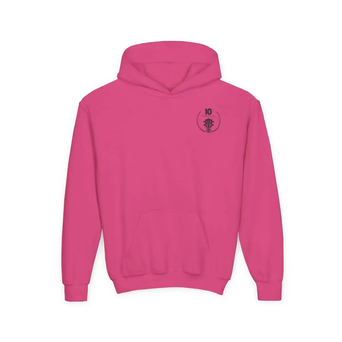 Uke Like The Pros 10th Anniversary Youth Hoodie - Black Logo - Image 25