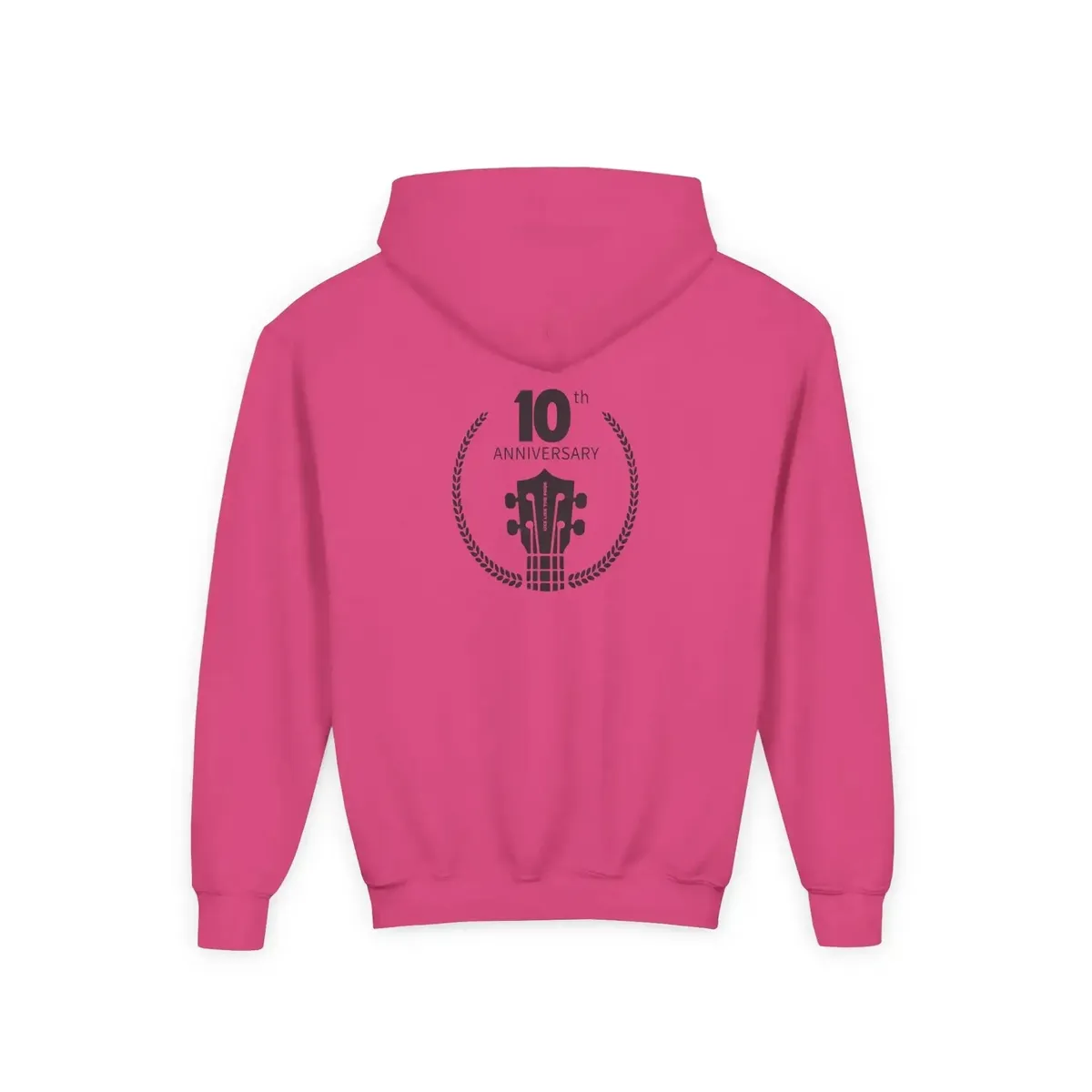 Uke Like The Pros 10th Anniversary Youth Hoodie - Black Logo - Image 26