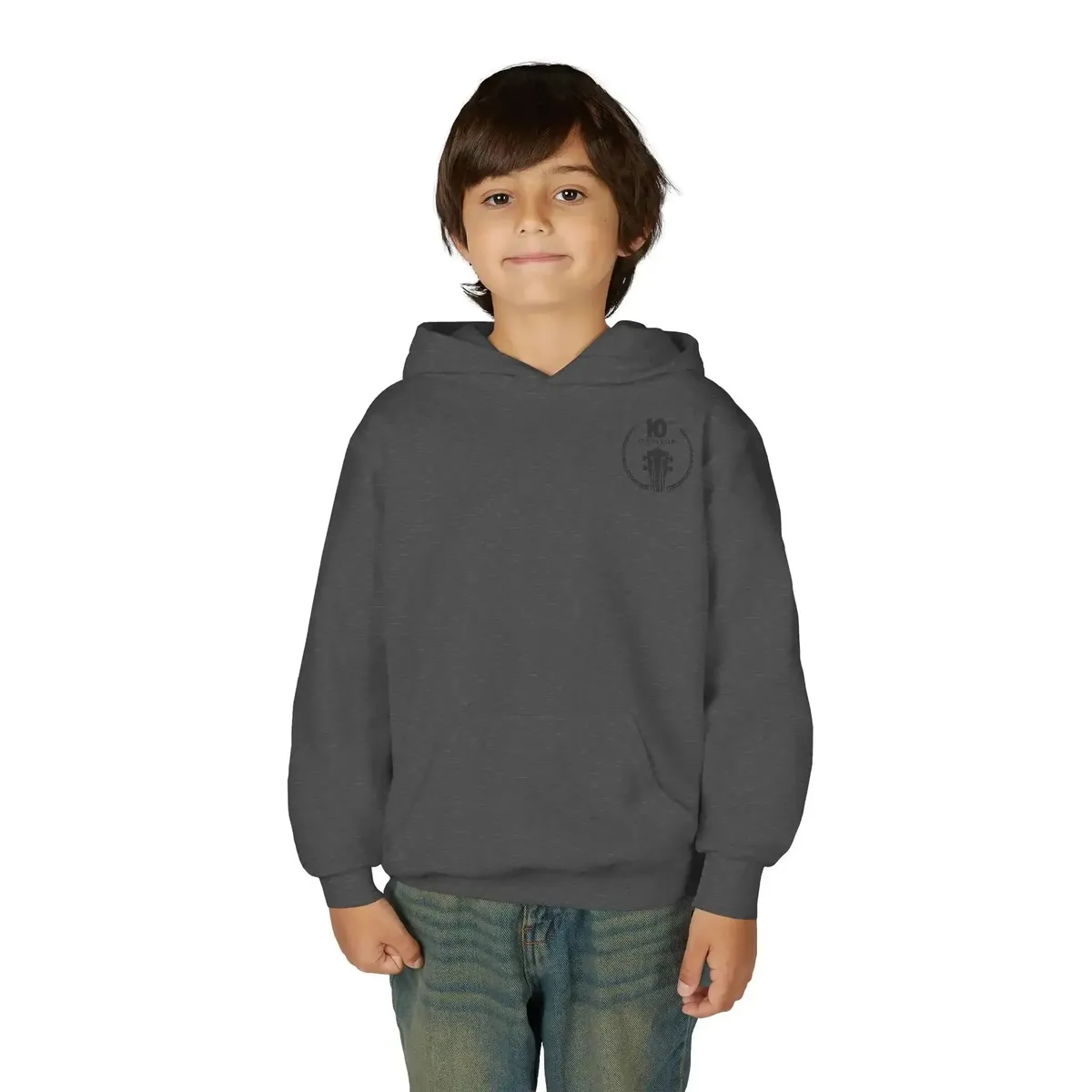 Uke Like The Pros 10th Anniversary Youth Hoodie - Black Logo - Image 29