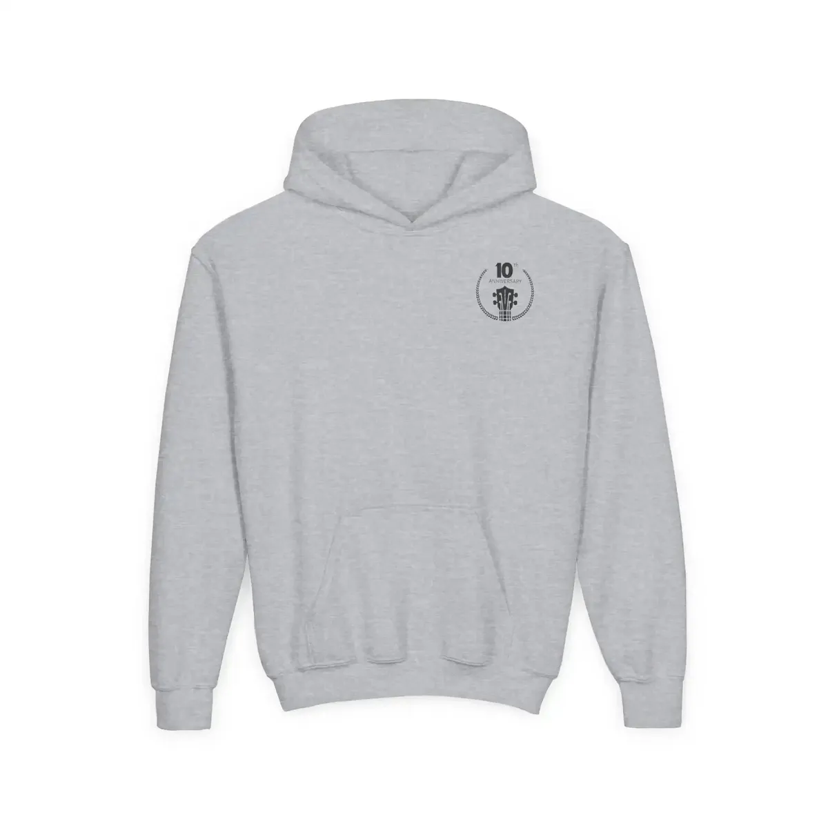 Uke Like The Pros 10th Anniversary Youth Hoodie - Black Logo - Image 3