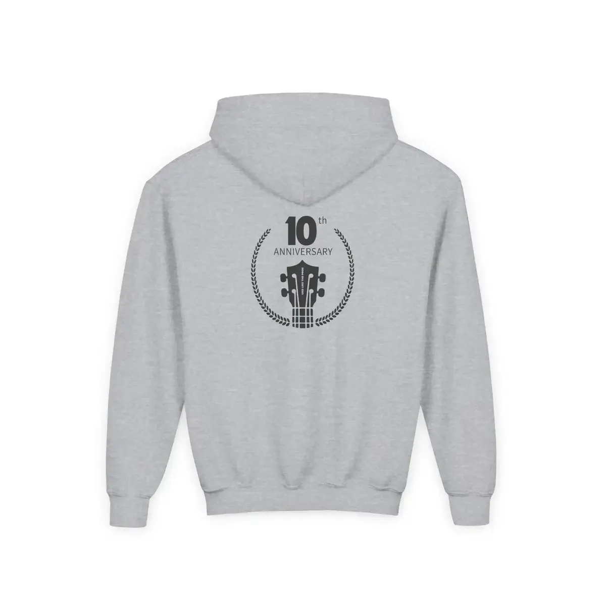 Uke Like The Pros 10th Anniversary Youth Hoodie - Black Logo - Image 4