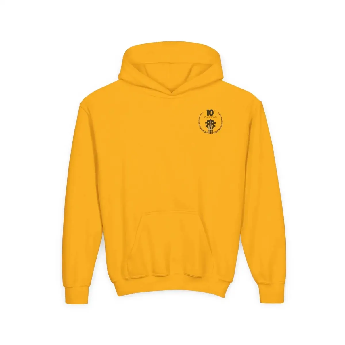 Uke Like The Pros 10th Anniversary Youth Hoodie - Black Logo - Image 5