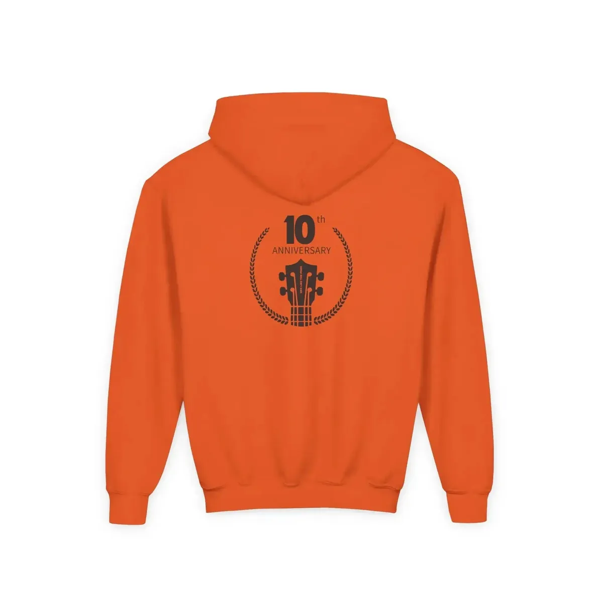 Uke Like The Pros 10th Anniversary Youth Hoodie - Black Logo - Image 8