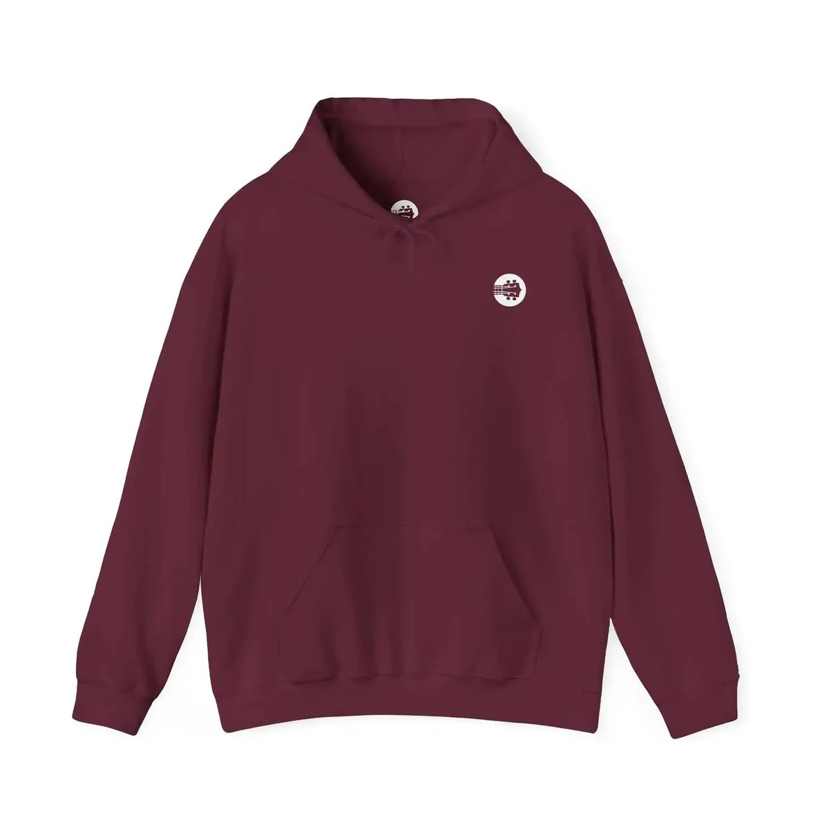 Uke Like The Pros Hoodie - White Logo Pullover - Image 3