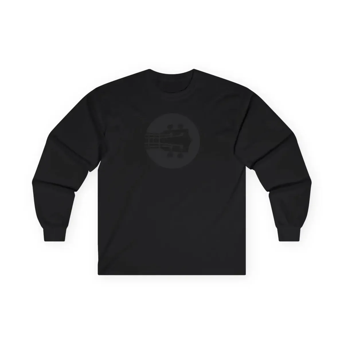 Uke Like The Pros Long Sleeve T-Shirt - Black Logo - Image 3