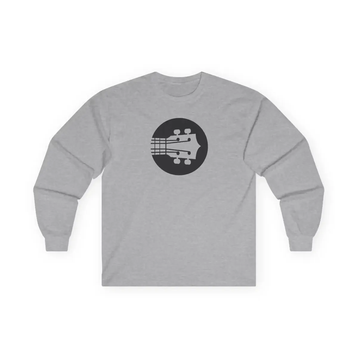Uke Like The Pros Long Sleeve T-Shirt - Black Logo - Image 4