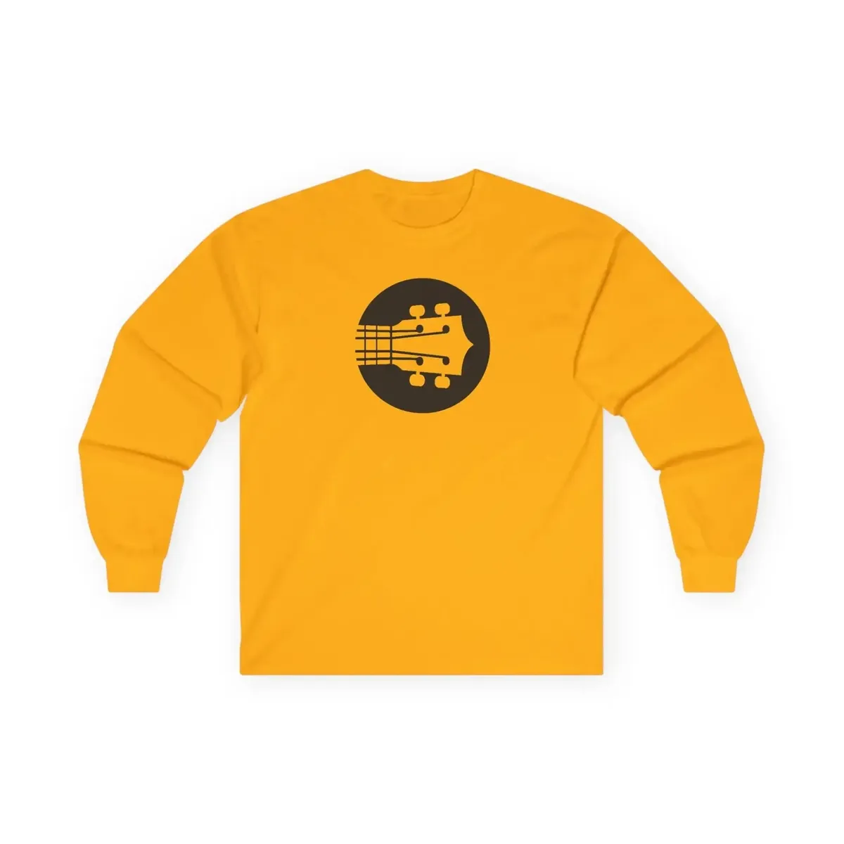 Uke Like The Pros Long Sleeve T-Shirt - Black Logo - Image 5
