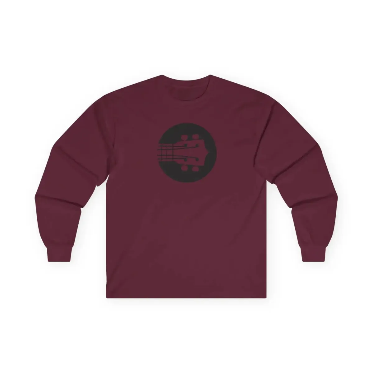 Uke Like The Pros Long Sleeve T-Shirt - Black Logo - Image 6