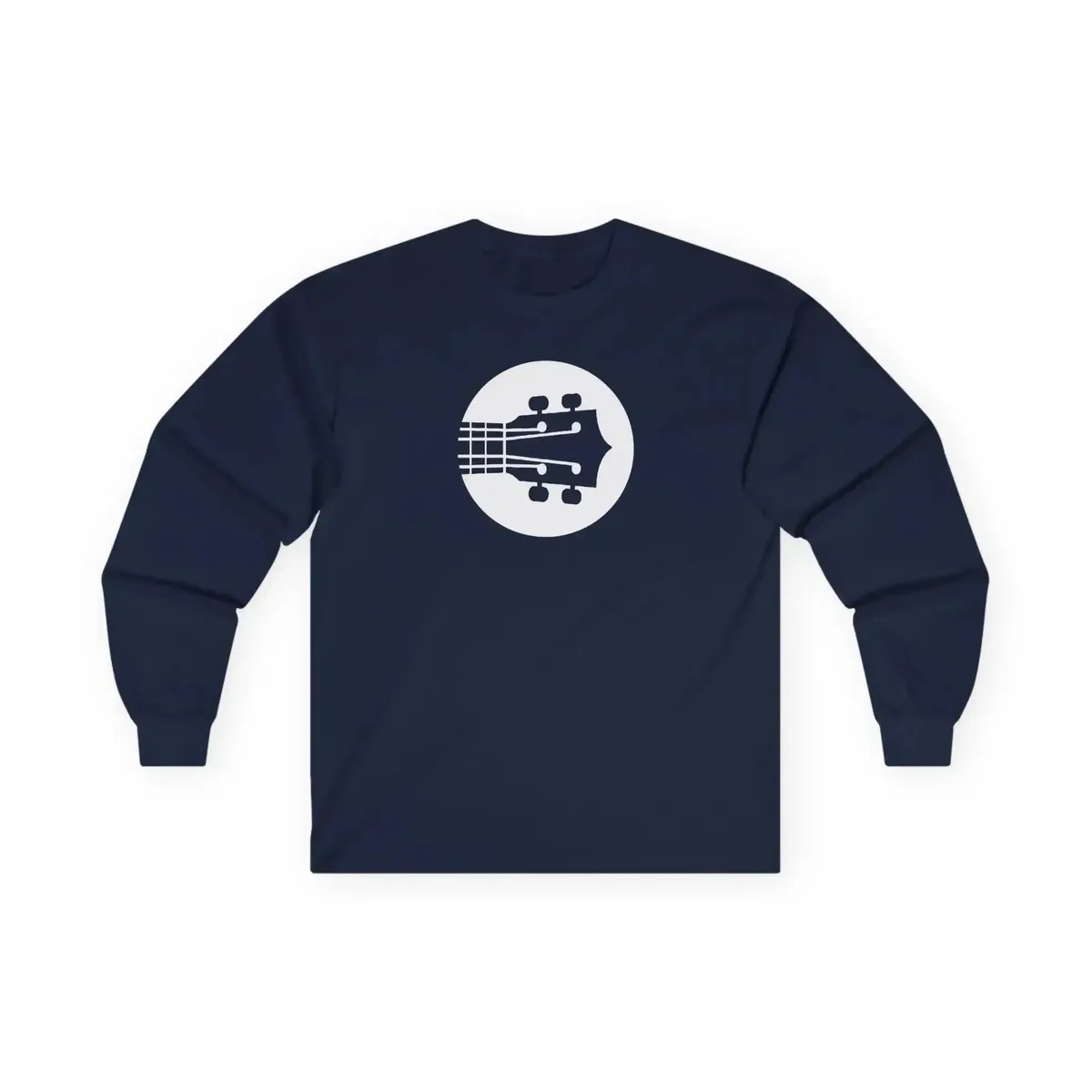 Uke Like The Pros Long Sleeve T-Shirt - White Logo - Image 12