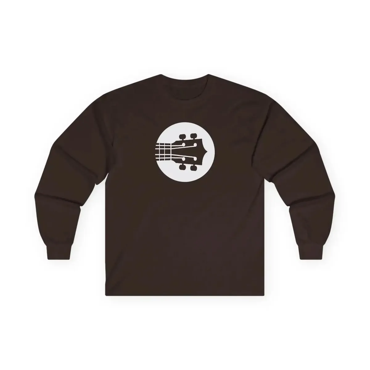 Uke Like The Pros Long Sleeve T-Shirt - White Logo - Image 2