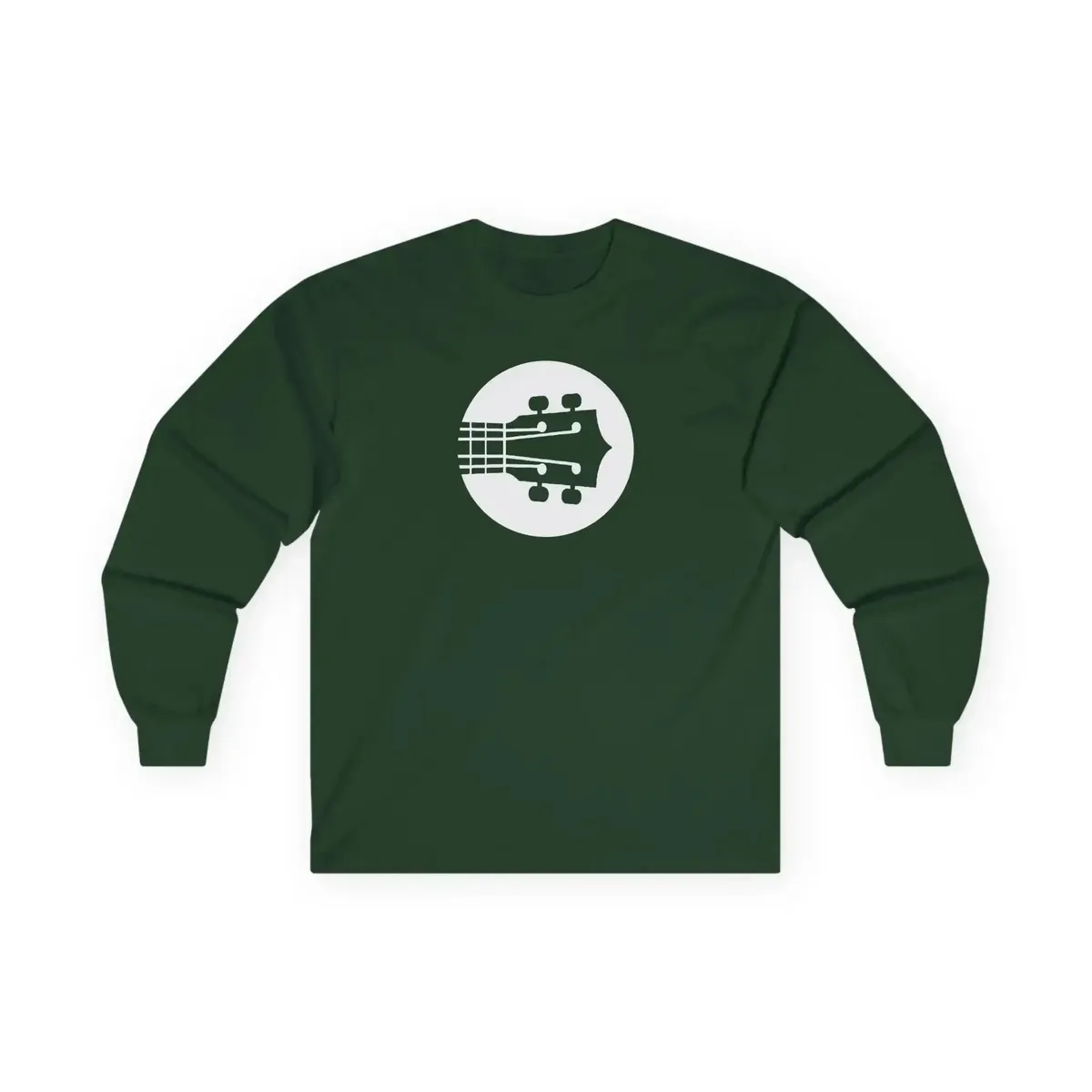 Uke Like The Pros Long Sleeve T-Shirt - White Logo - Image 6