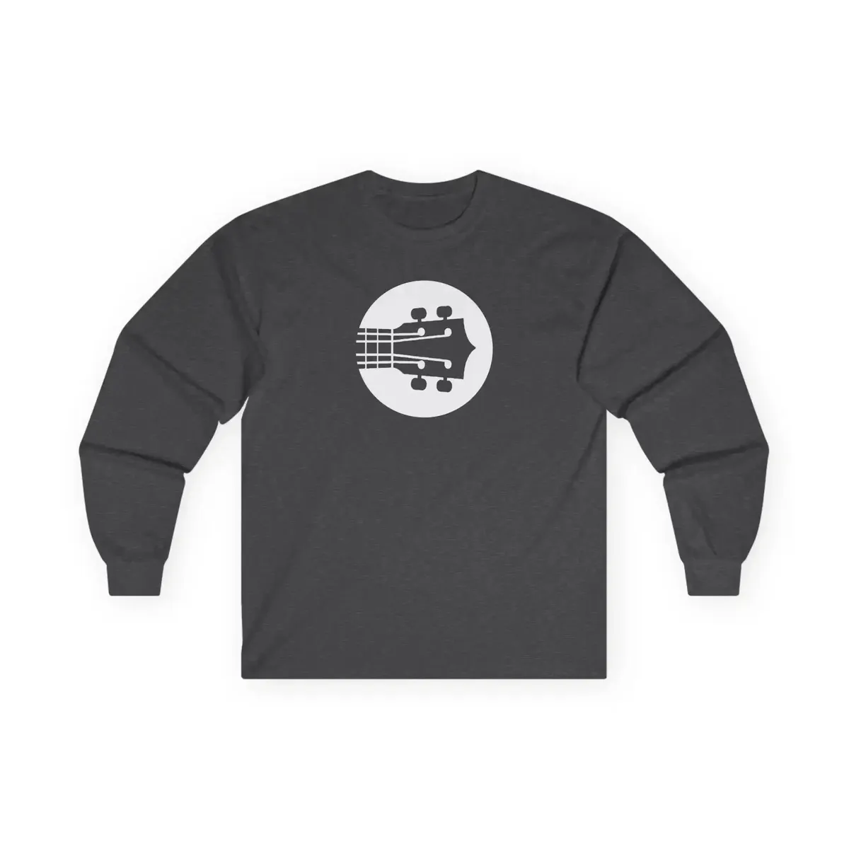 Uke Like The Pros Long Sleeve T-Shirt - White Logo - Image 8