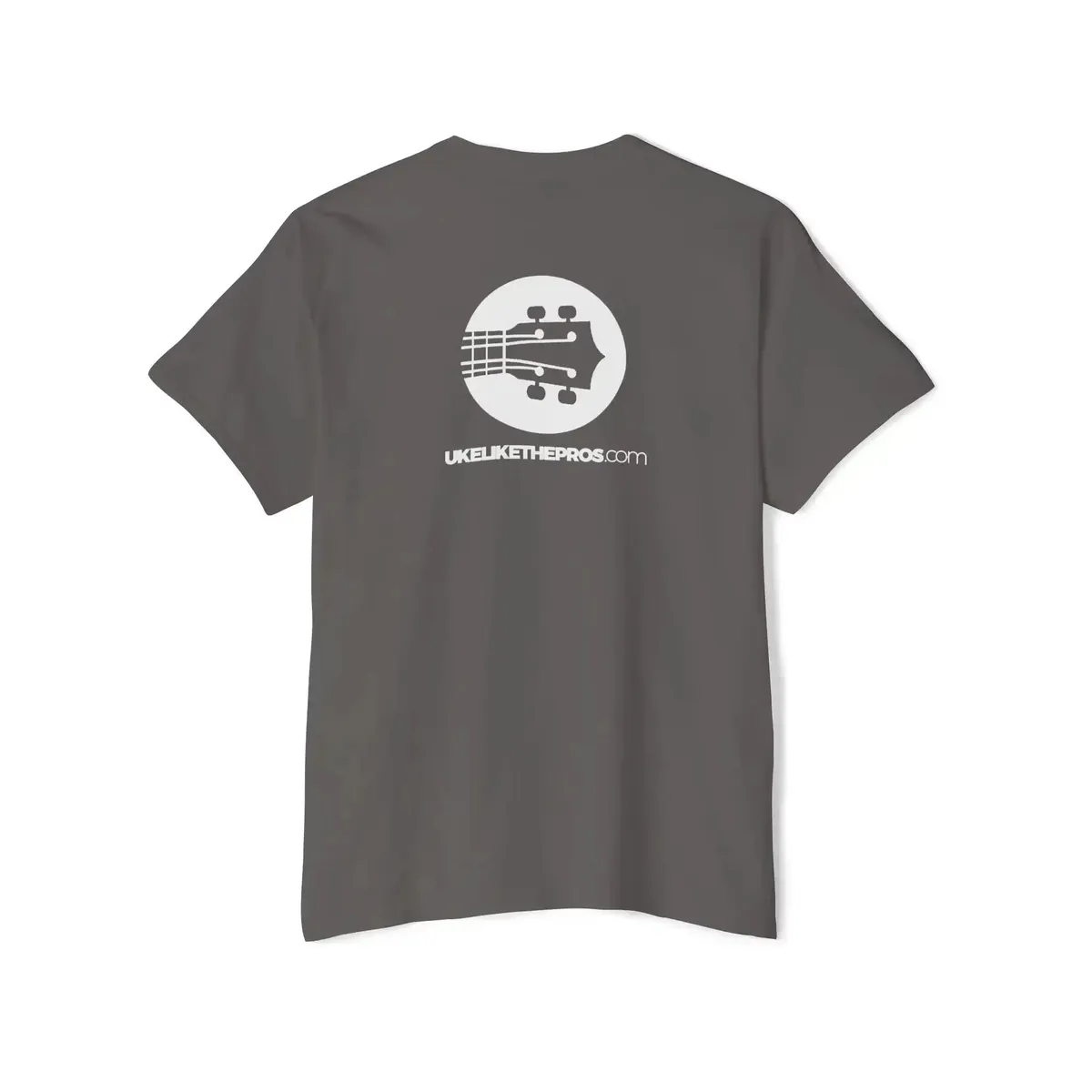Uke Like The Pros Pocket T-Shirt - Small White Chest Logo - Image 16