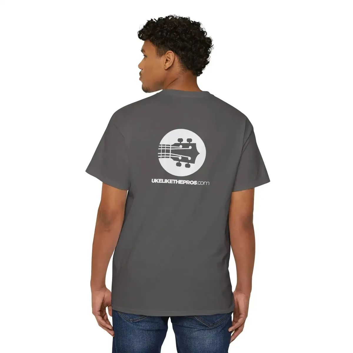Uke Like The Pros Pocket T-Shirt - Small White Chest Logo - Image 18