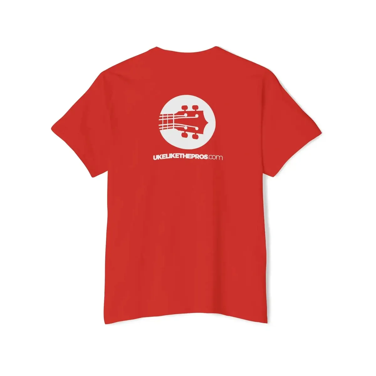 Uke Like The Pros Pocket T-Shirt - Small White Chest Logo - Image 22