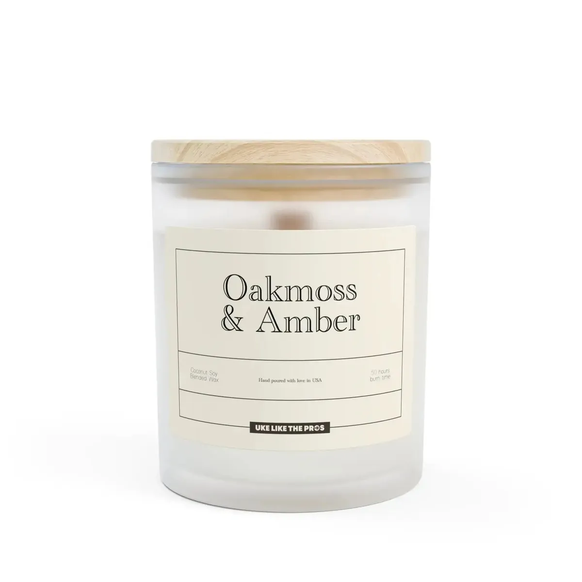 Uke Like The Pros Soy Frosted Glass Scented Candle - 11oz - Image 2